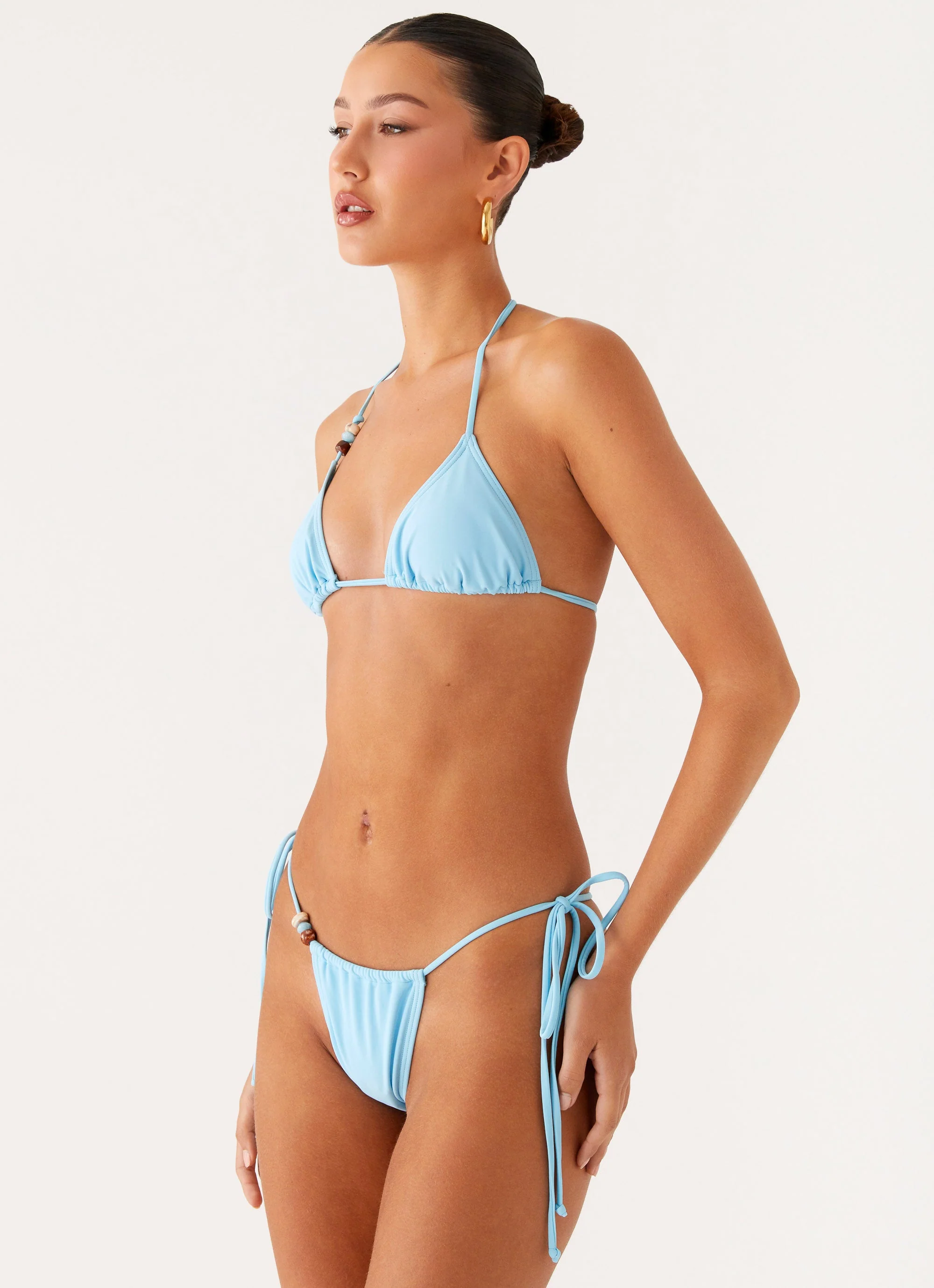 Liona Bead Bikini Bottoms - Turquoise - Image 3