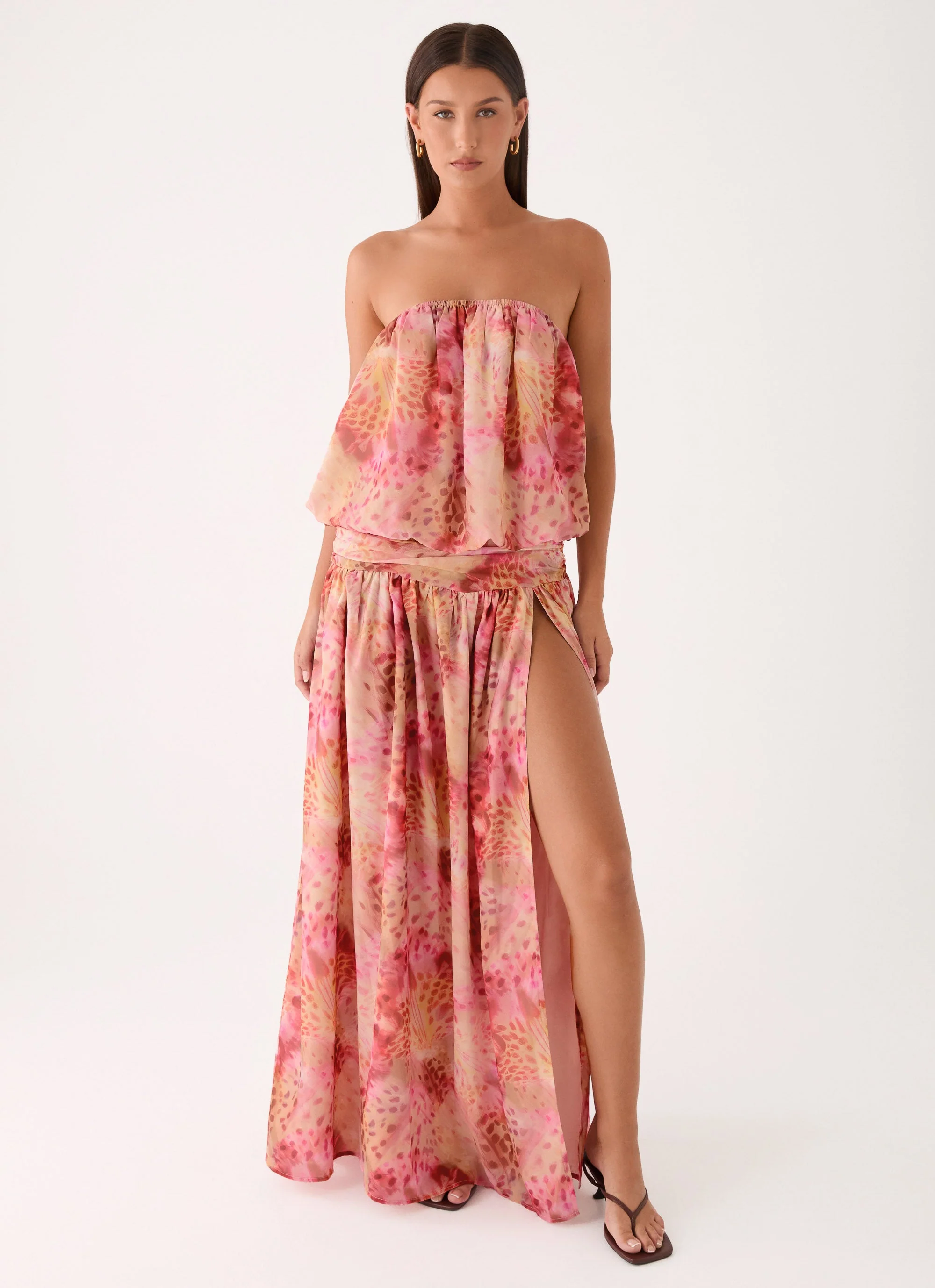 Lioras Strapless Maxi Dress - Botanic Cheetah - Image 5