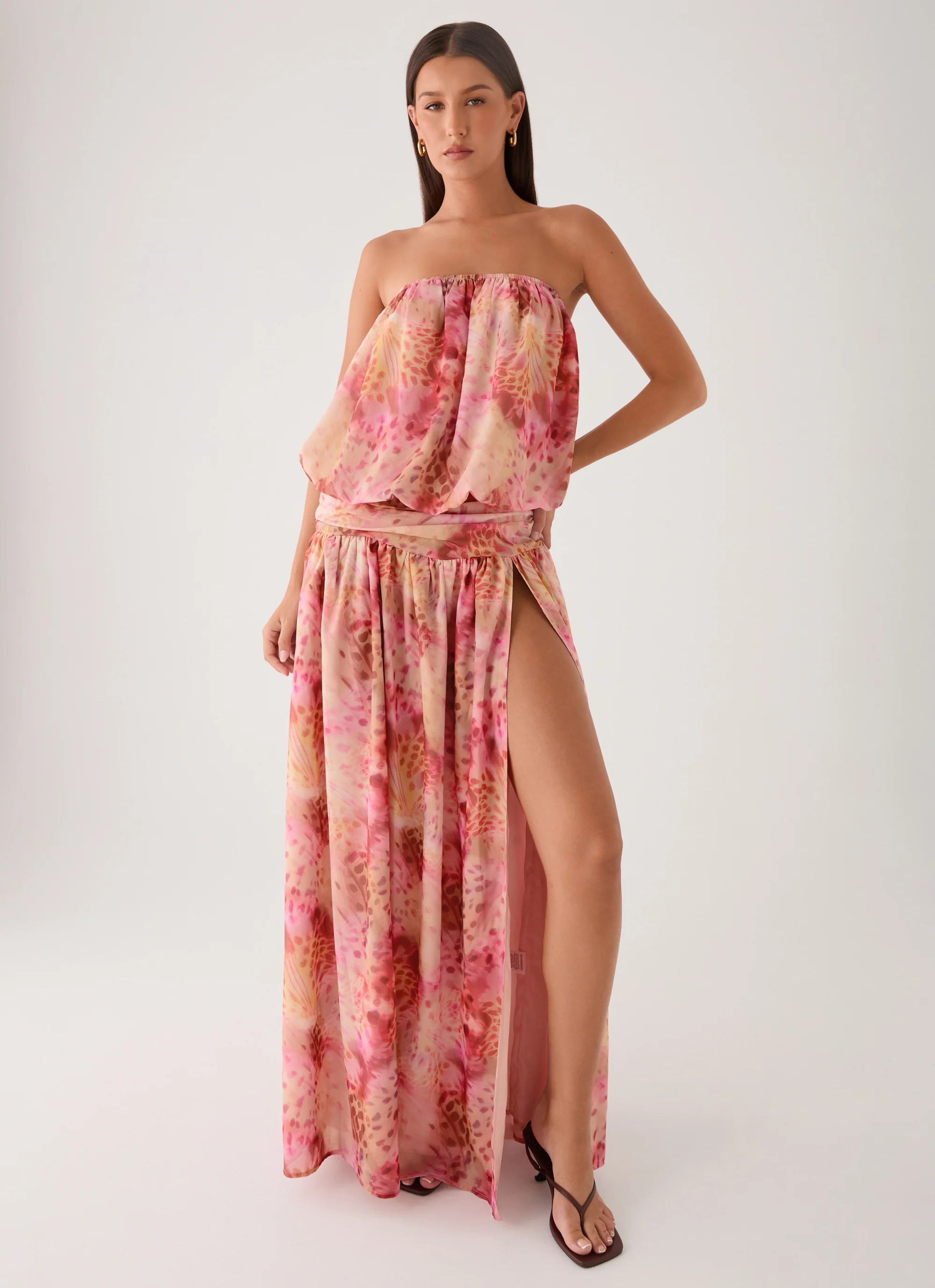 Lioras Strapless Maxi Dress - Botanic Cheetah - Image 9