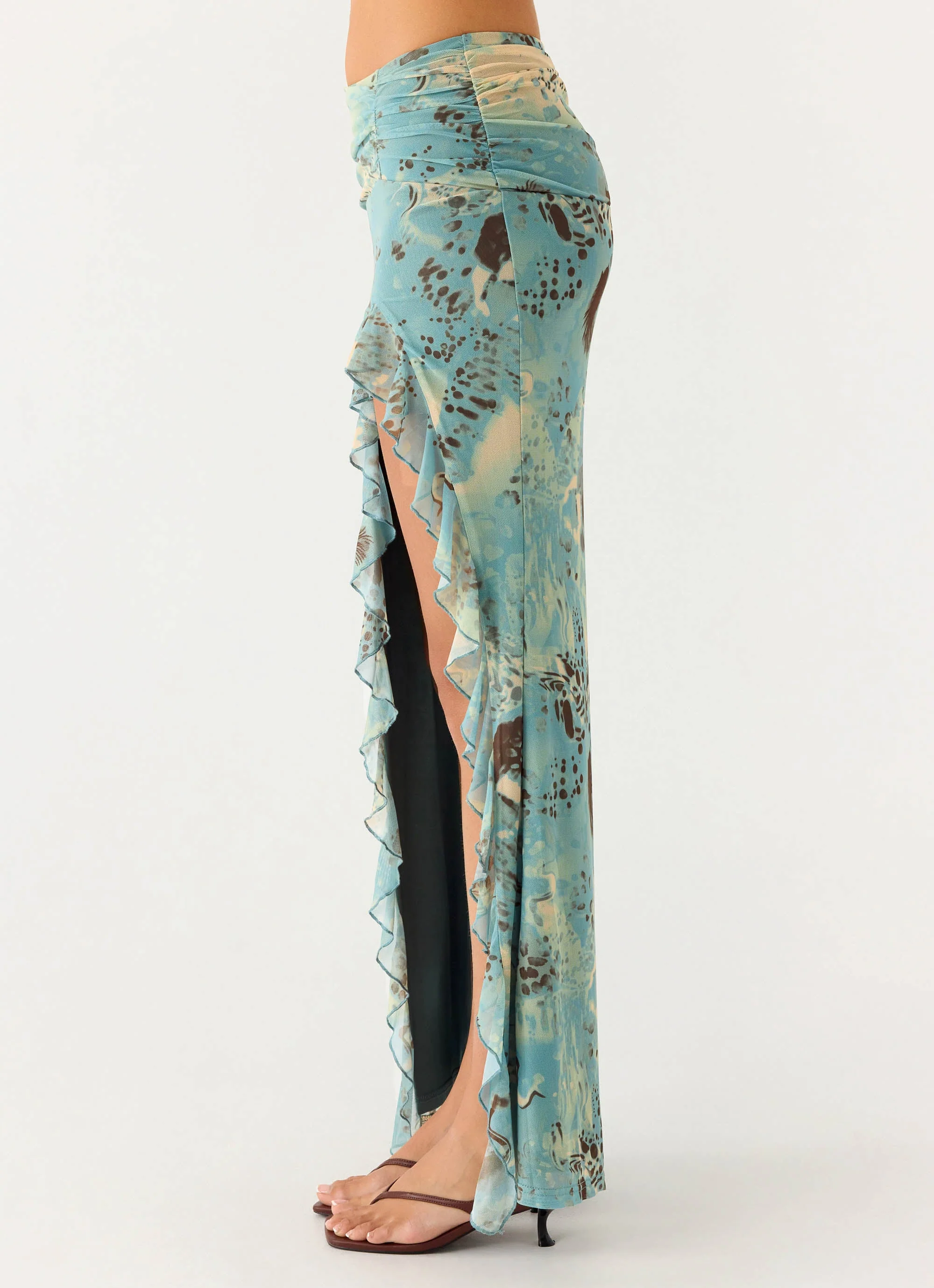Lloyd Maxi Skirt - Aqua Blur - Image 3