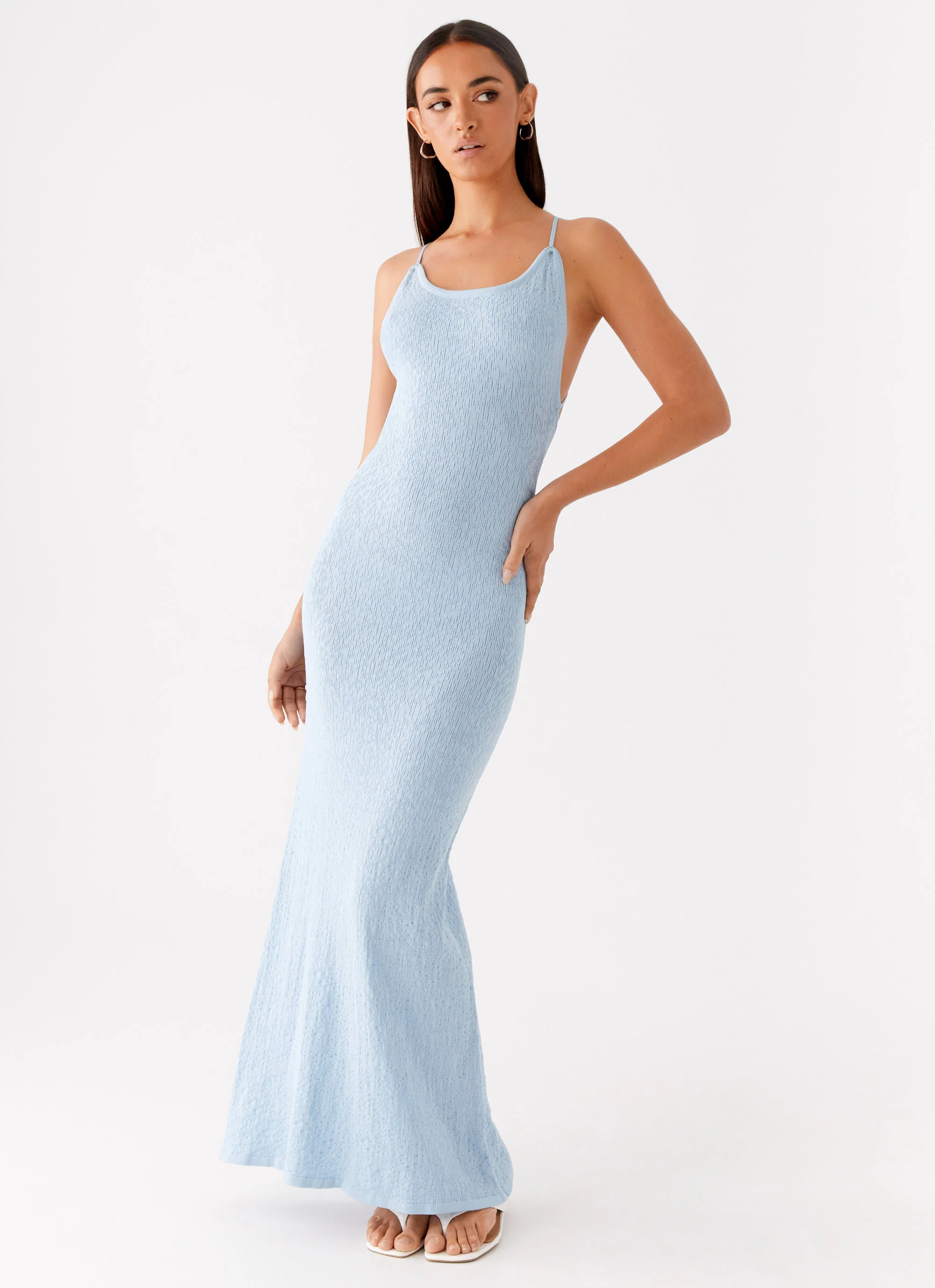 Lopez Maxi Dress - Blue - Image 5
