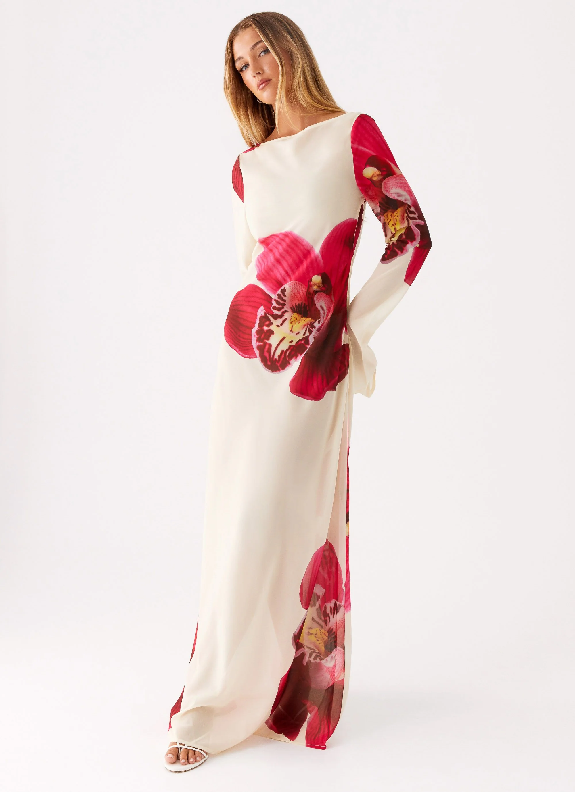 Lorde Maxi Dress - Orchid Yellow - Image 5