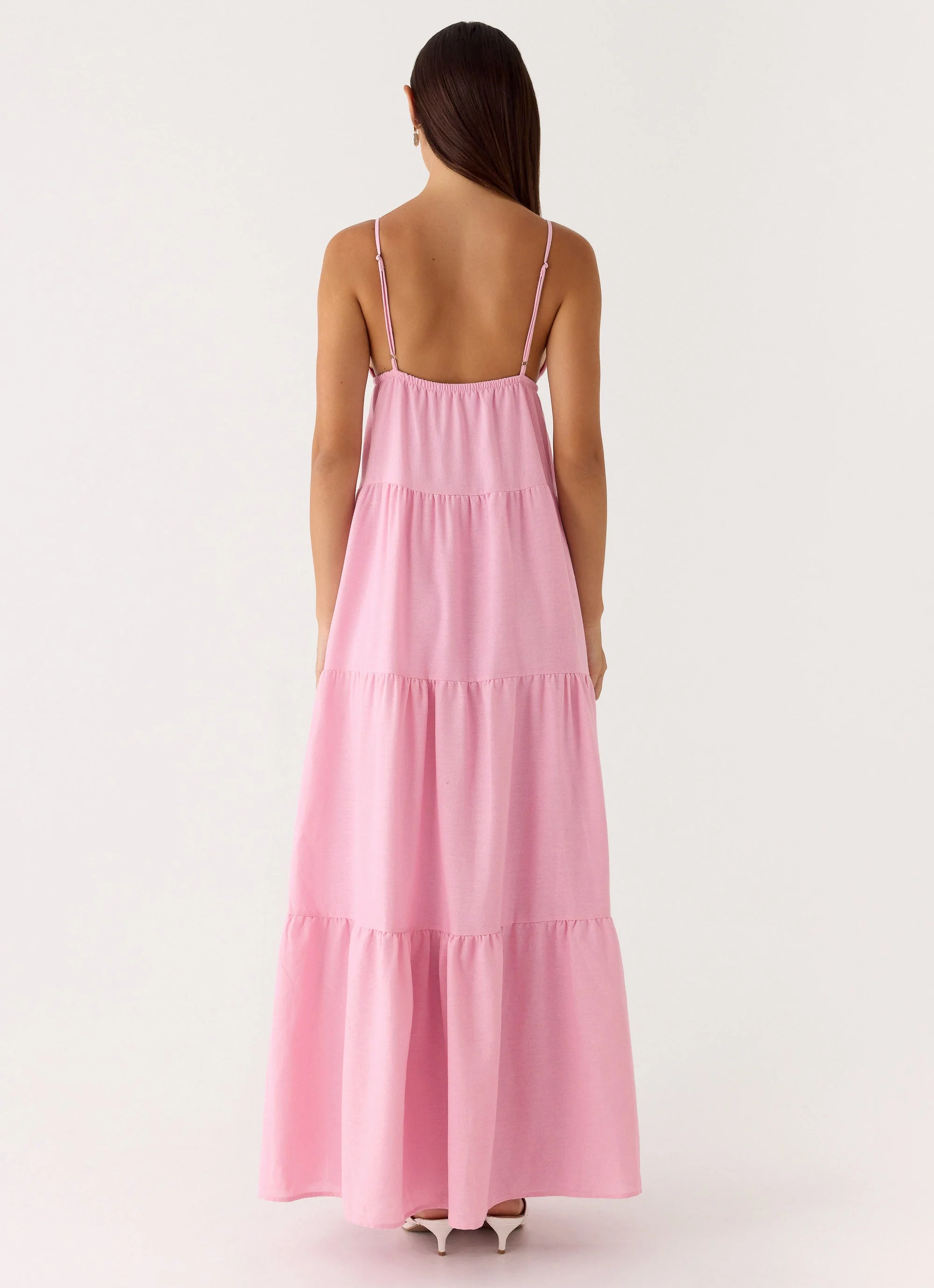 Lotty Linen Maxi Dress - Pink - Image 3