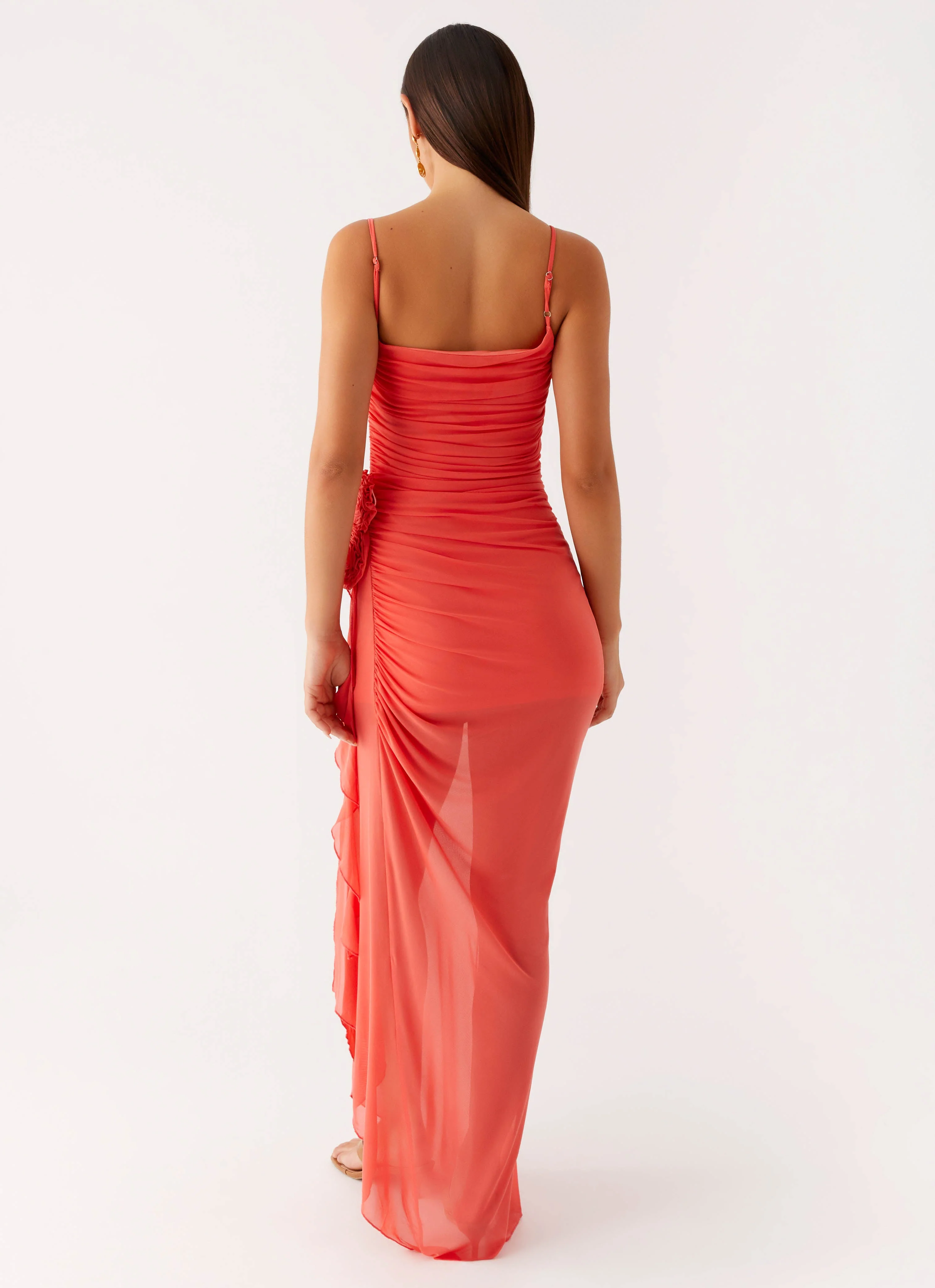 Louana Maxi Dress - Coral - Image 3