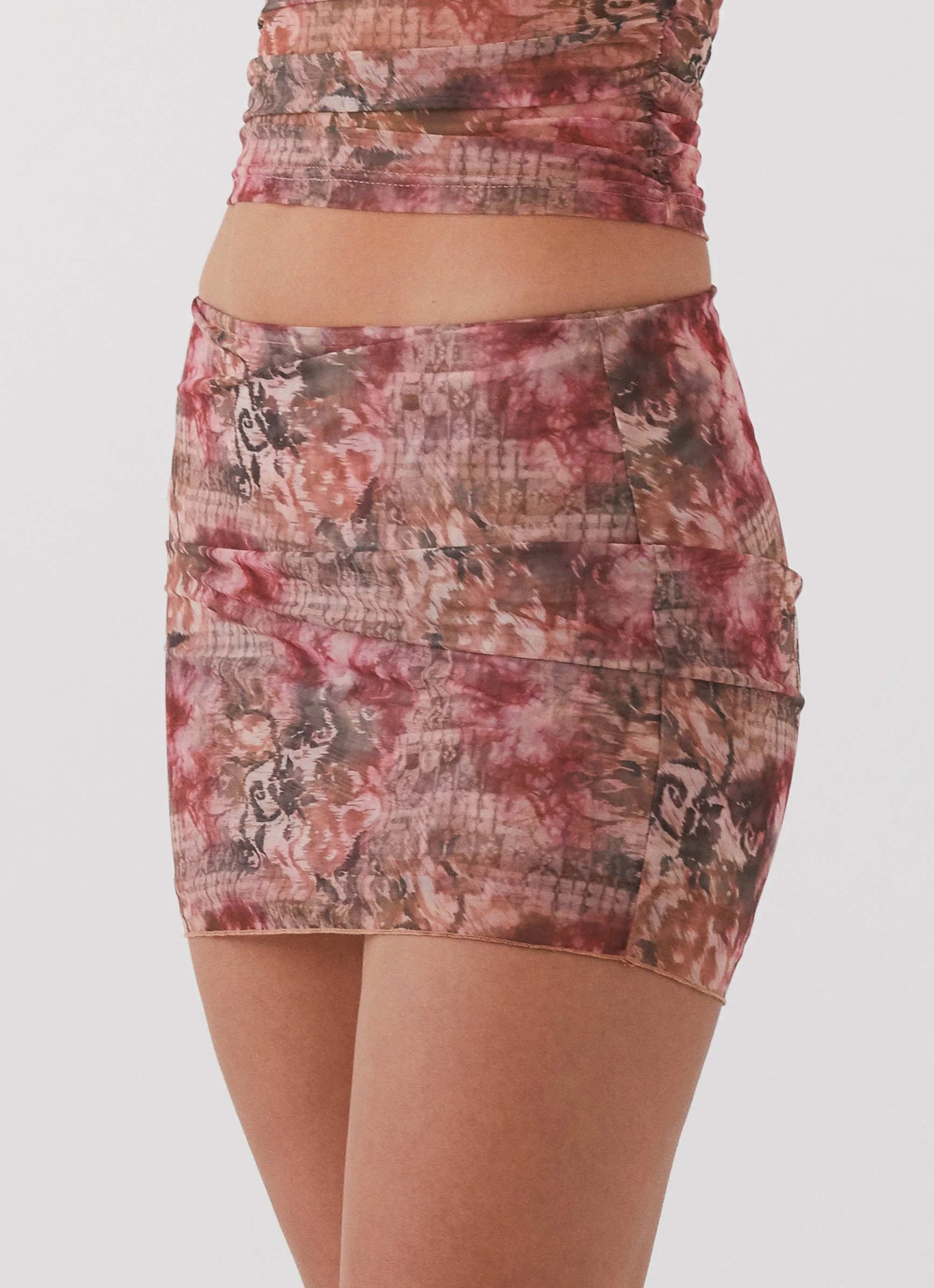 Love Child Mesh Mini Skirt - Palais Floral - Image 2