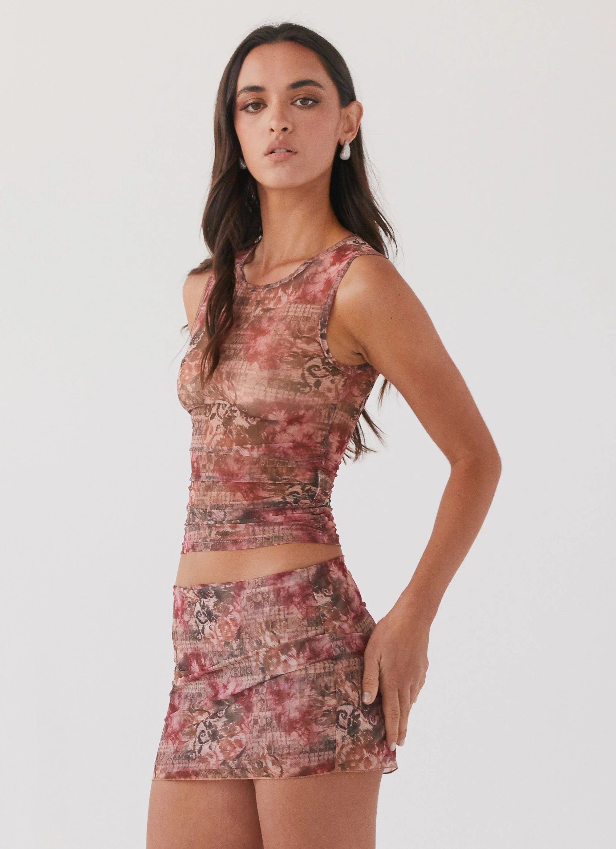 Love Child Mesh Tank Top - Palais Floral - Image 2