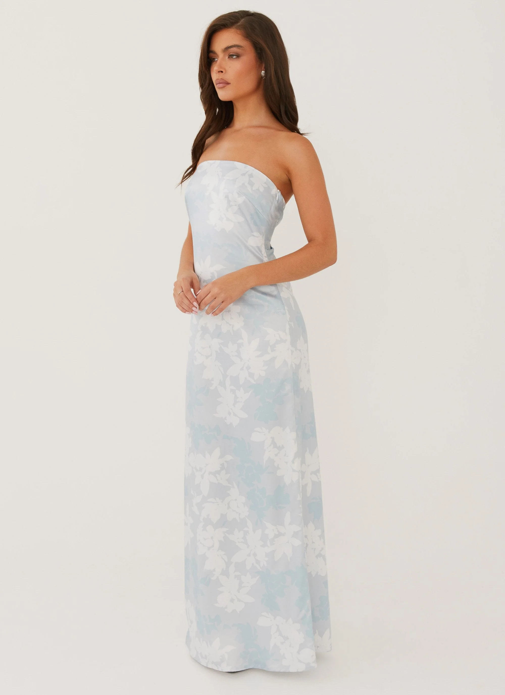Love Me More Maxi Dress - Blue Blossom - Image 3