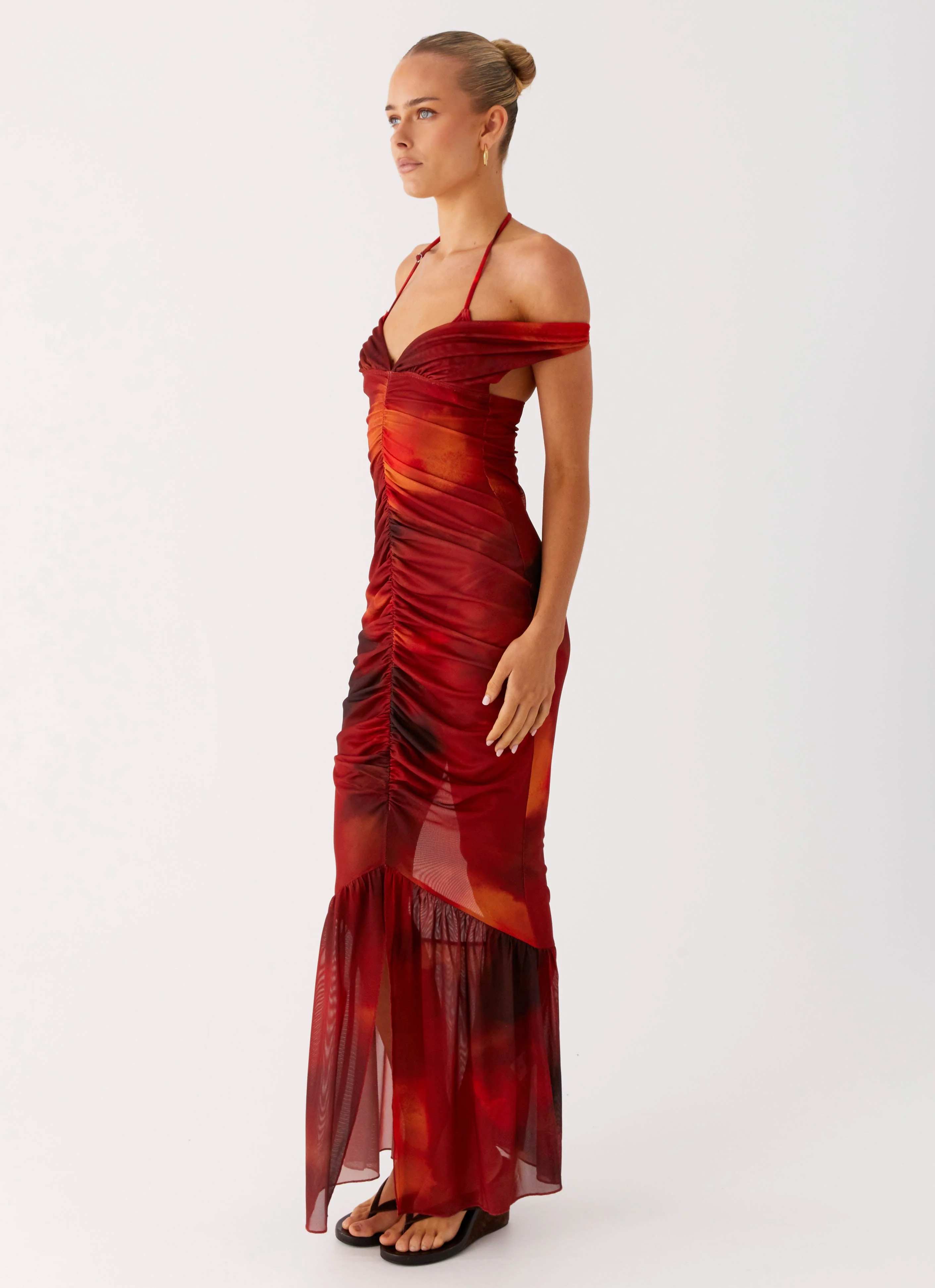 Love Me Not Maxi Dress - Scarlet Blur - Image 2