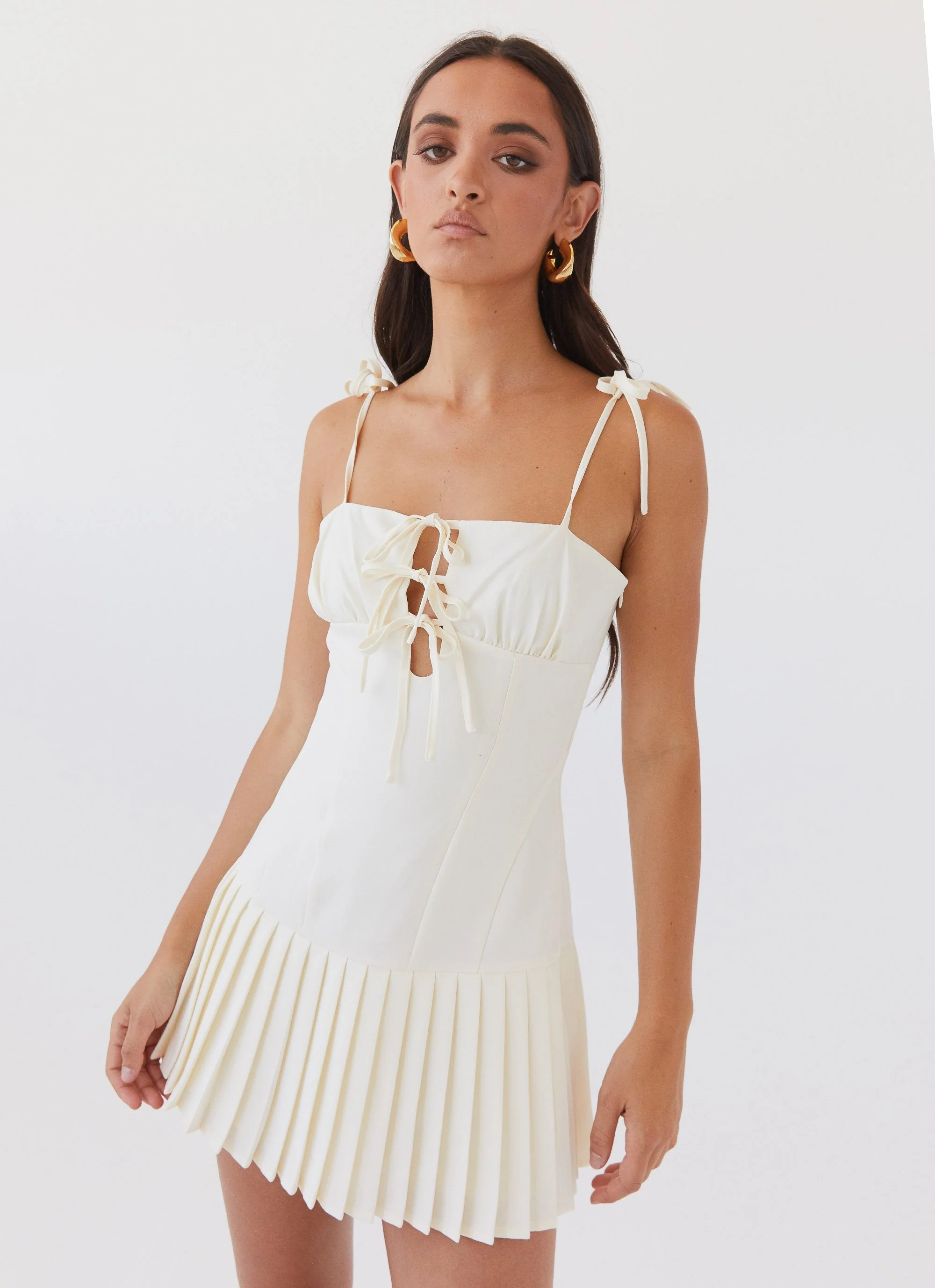 Love Seeker Corset Mini Dress - Ivory - Image 5