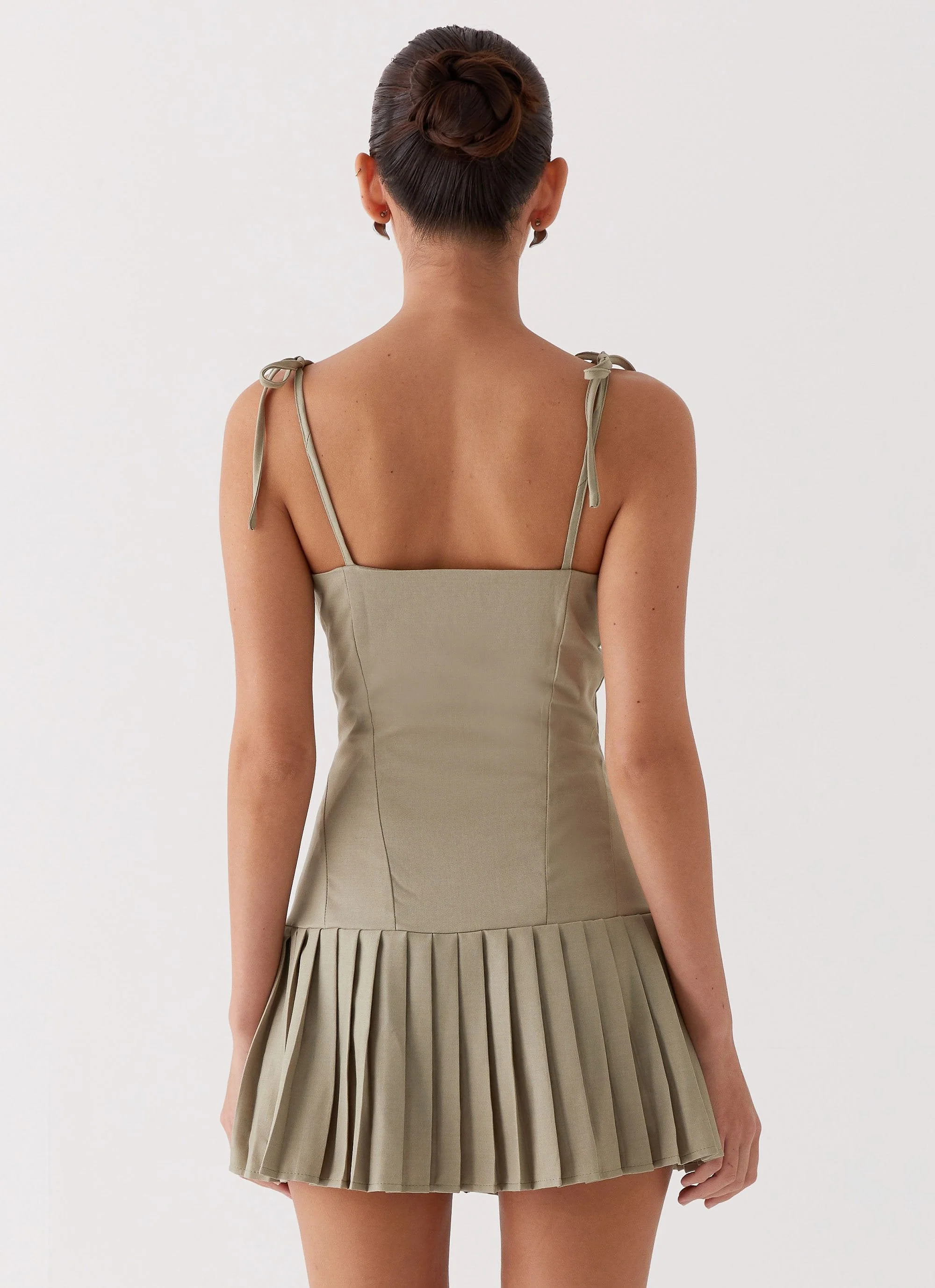 Love Seeker Corset Mini Dress - Sage - Image 3