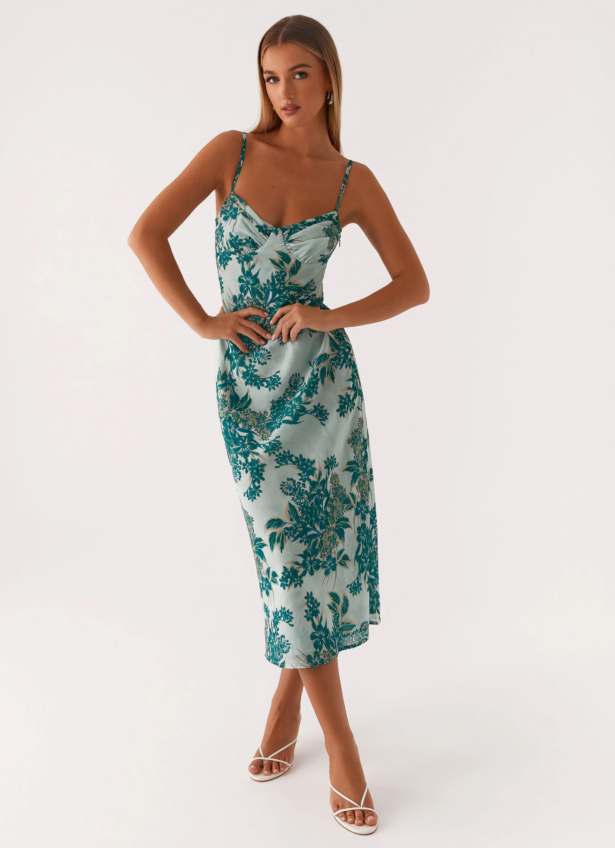 Love Song Midi Dress - Cloud Nine Floral - Image 4