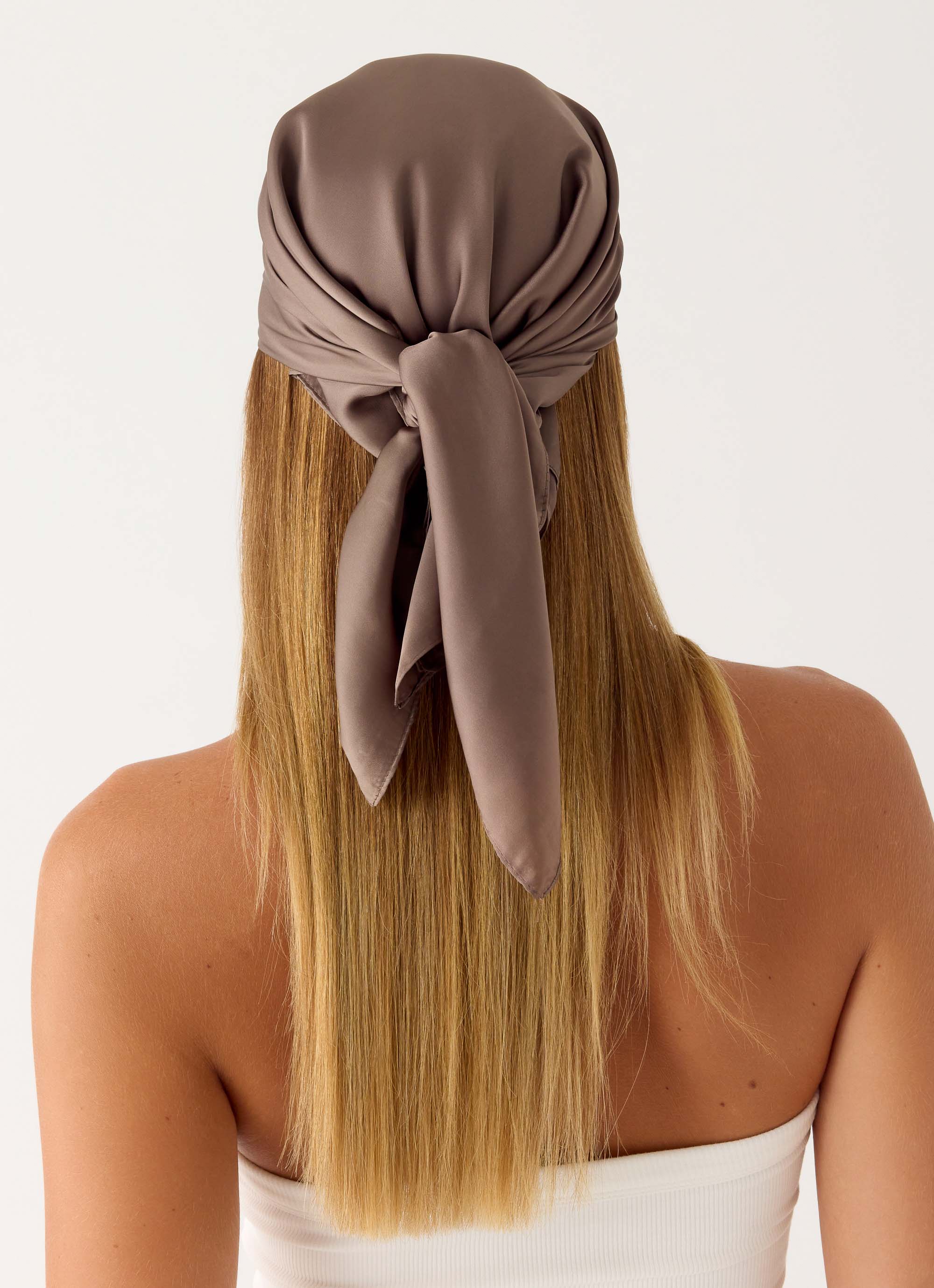 Lover Vibes Head Scarf - Chocolate - Image 3