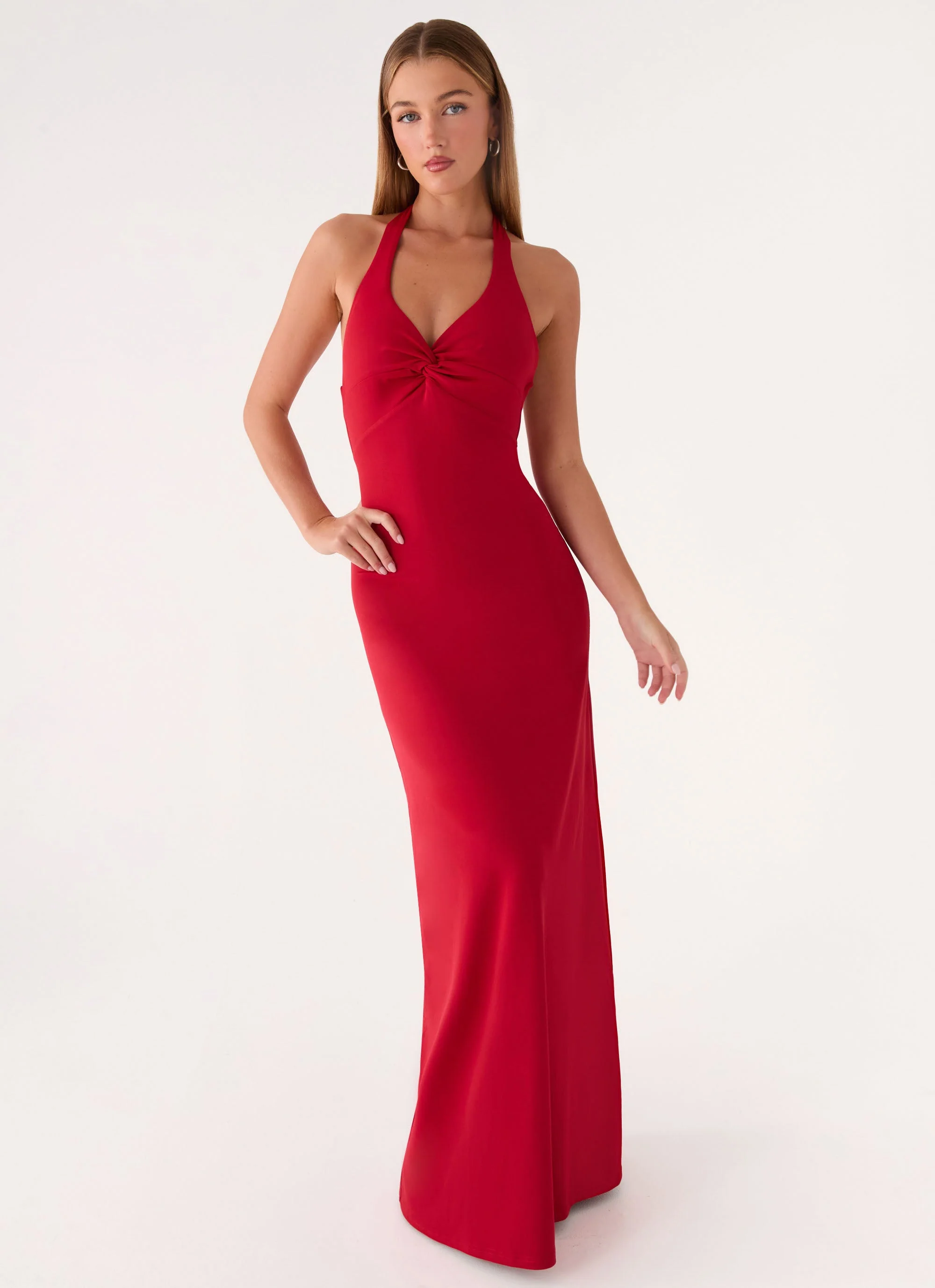 Loverboy Maxi Dress - Deep Red - Image 11