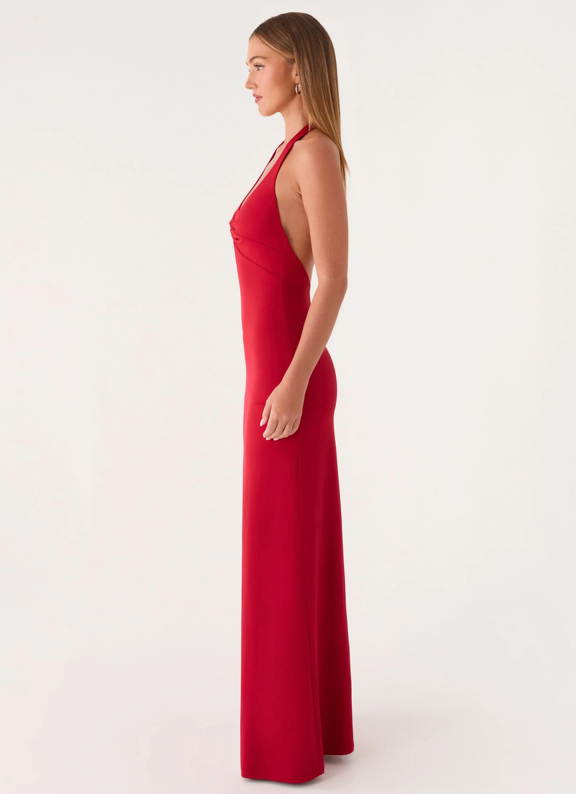 Loverboy Maxi Dress - Deep Red - Image 8