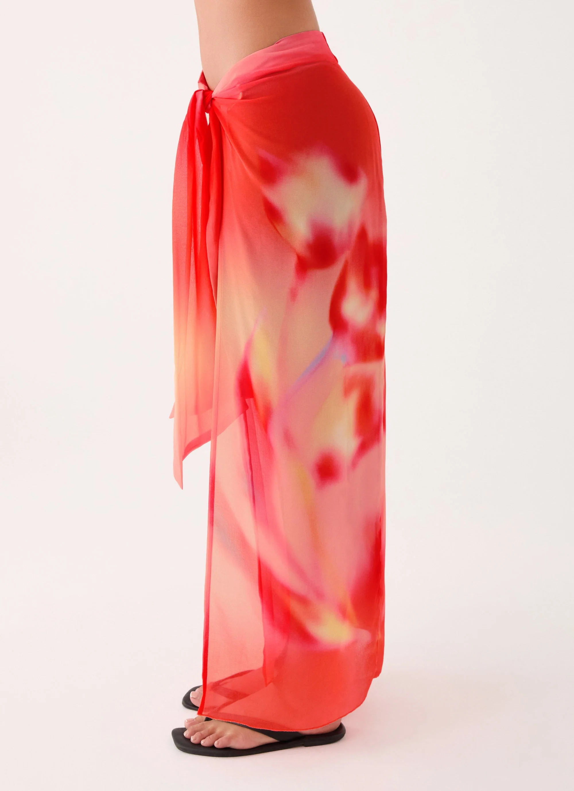 Low Tide Sarong Maxi Skirt - Sunburnt Petal - Image 2