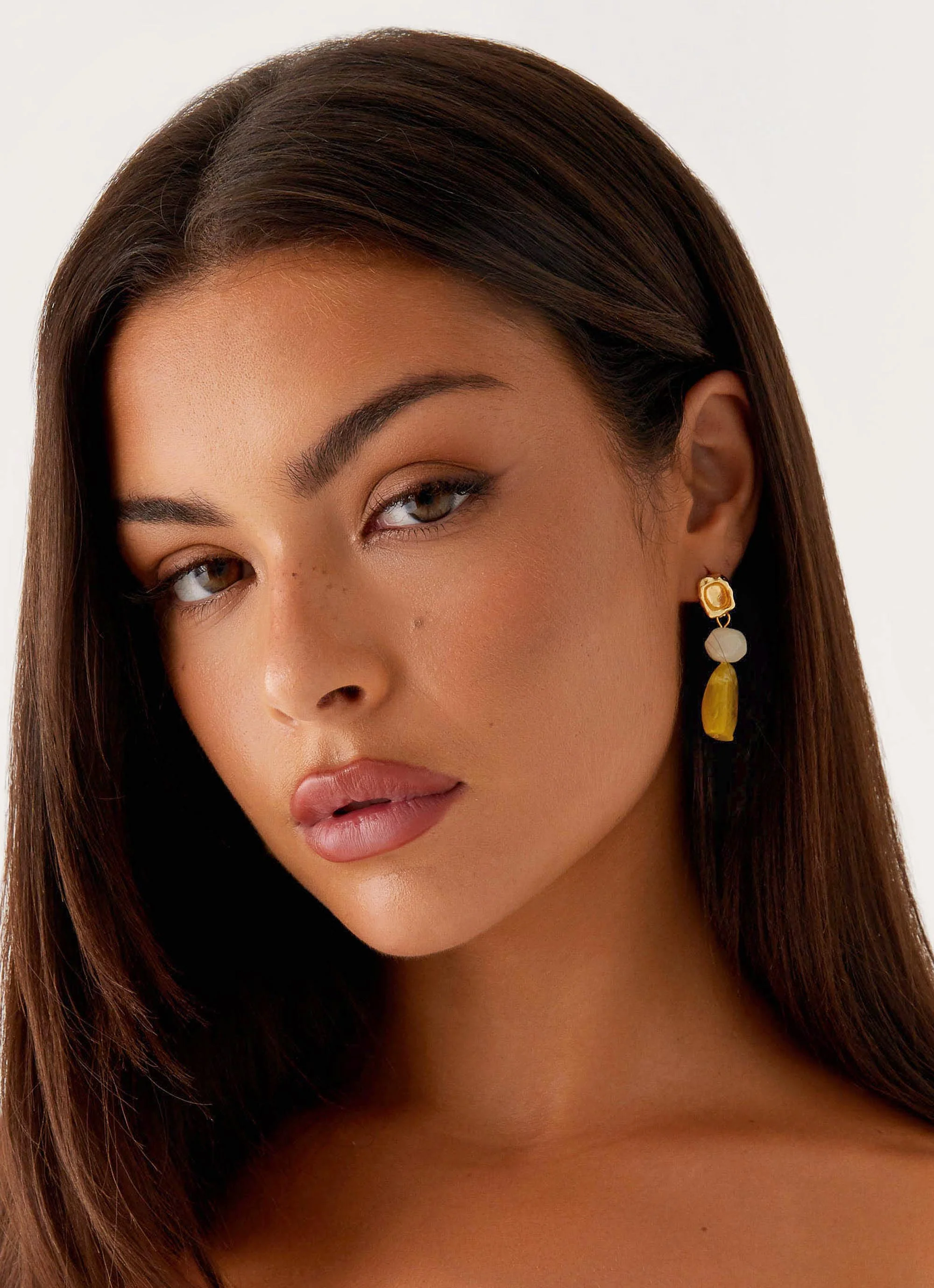 Lozano Earrings - Lime - Image 2