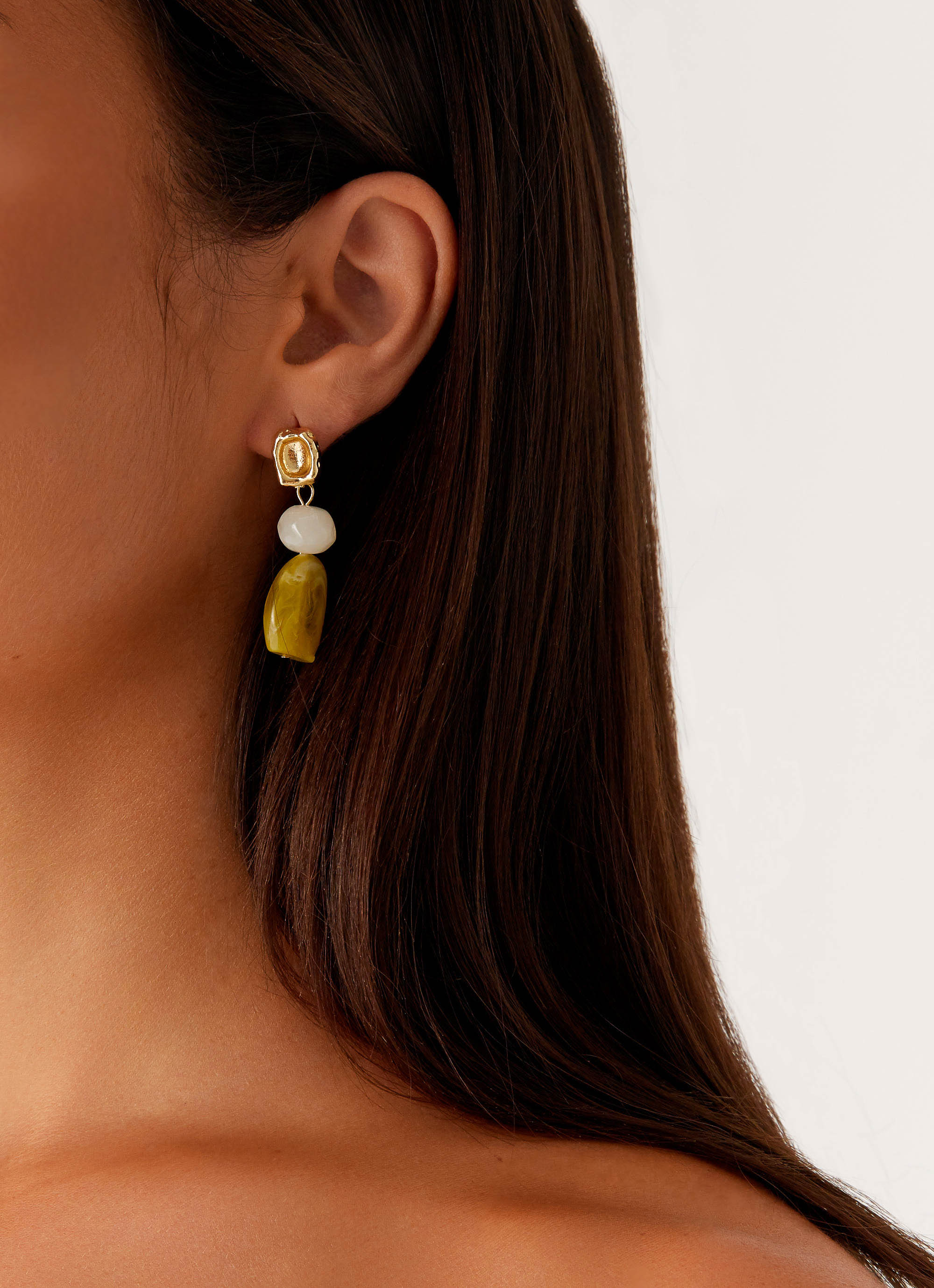 Lozano Earrings - Lime - Image 3