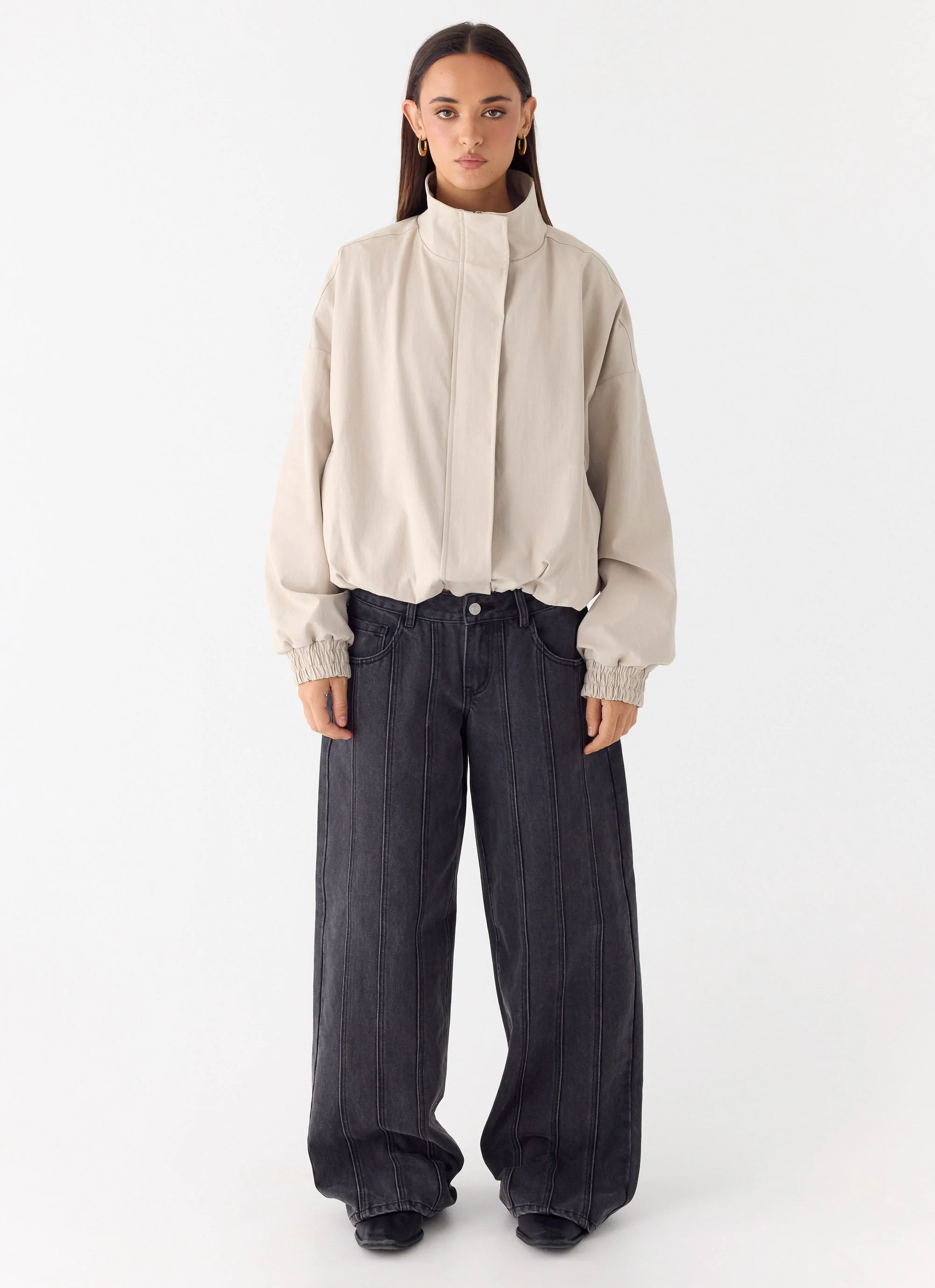 Luca Trench Jacket - Cool Tan - Image 2