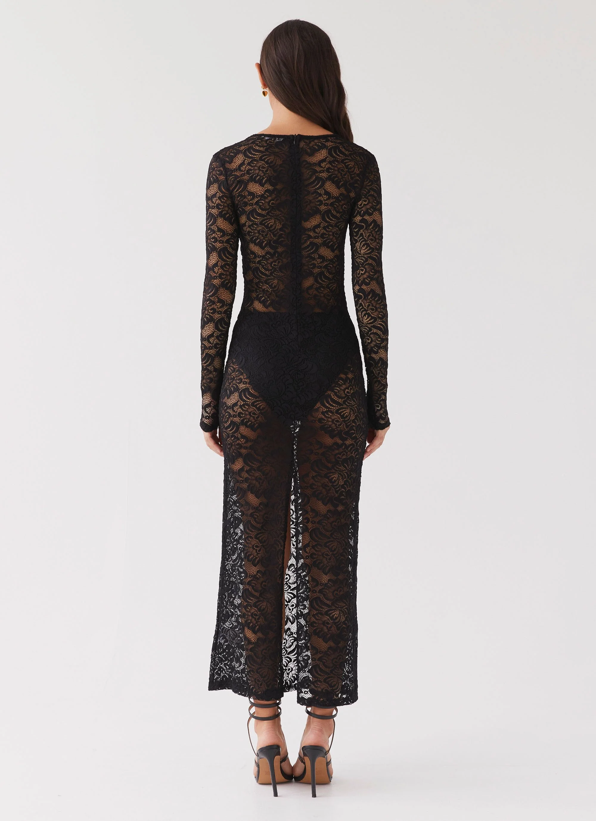 Luella Lace Maxi Dress - Black - Image 7