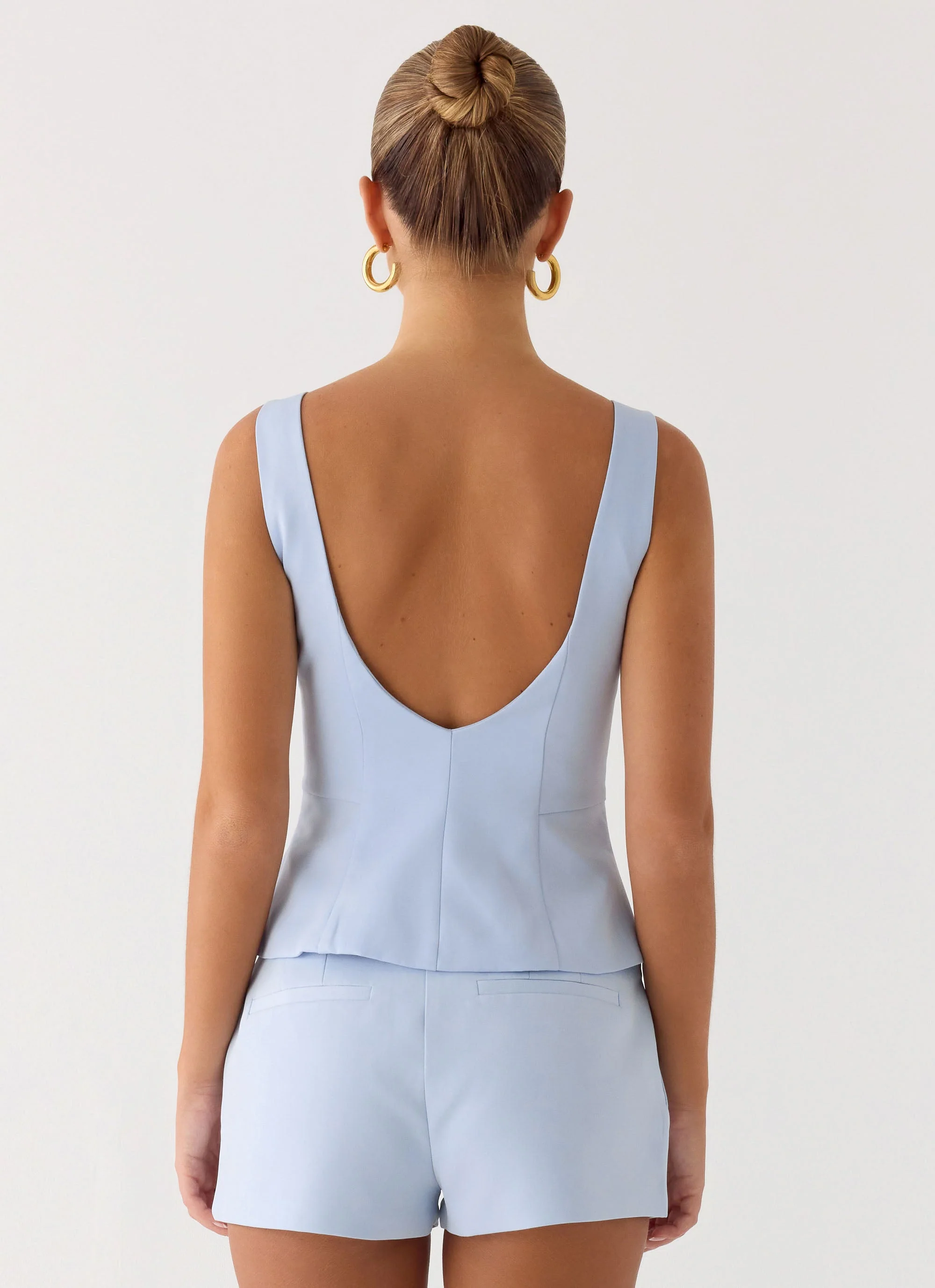 Lulita Belted Shorts - Blue - Image 5