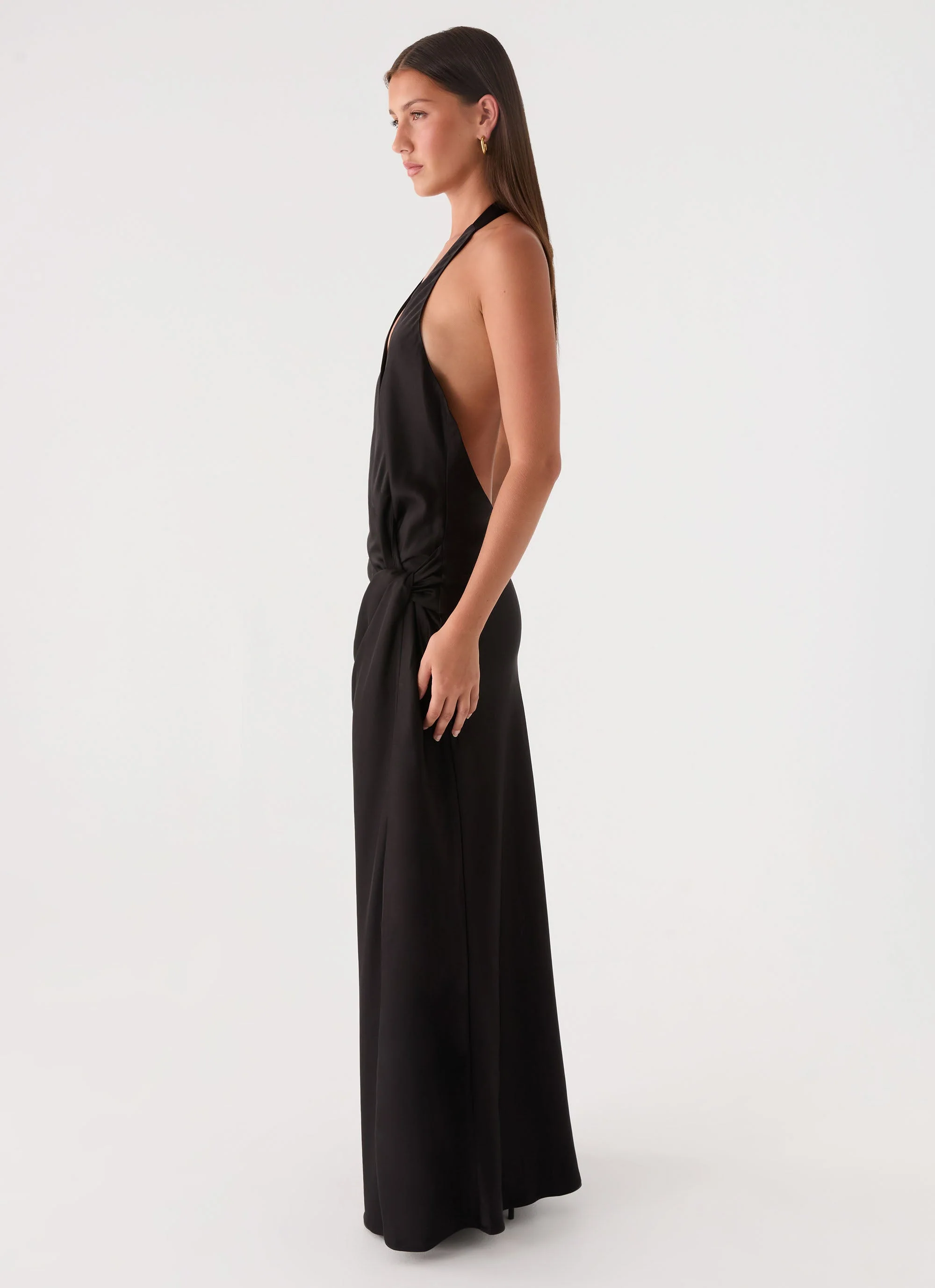 Lumae Halter Maxi Dress - Black - Image 3