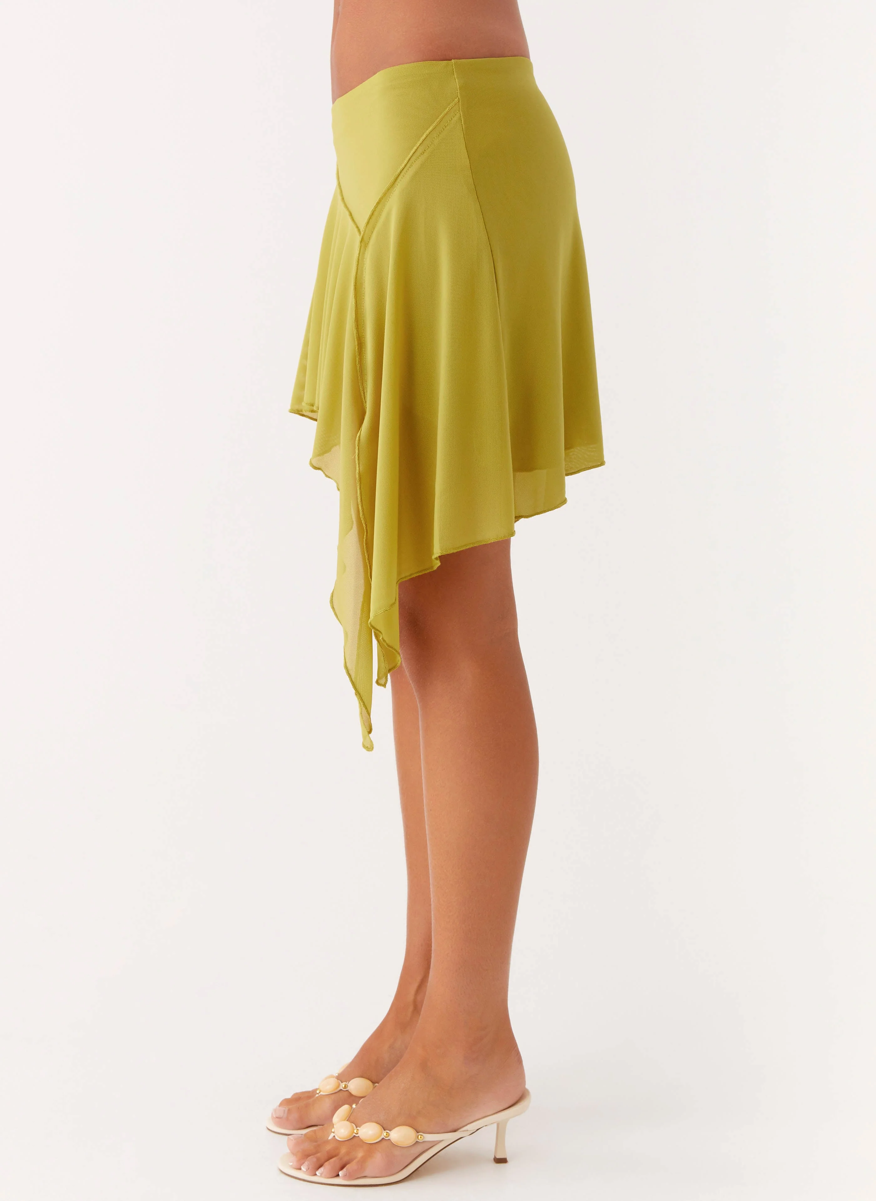 Lustra Mini Skirt - Lime - Image 4