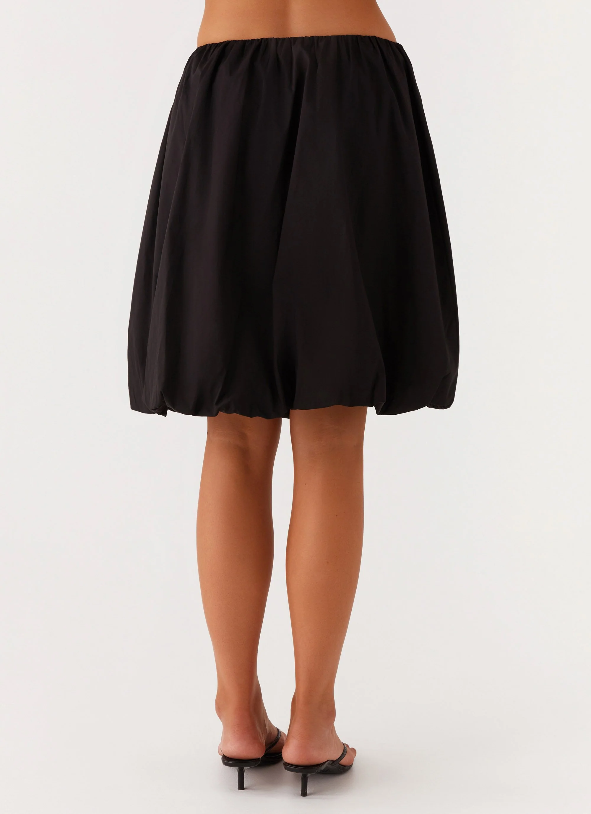 Make Way Bubble Midi Skirt - Black - Image 3