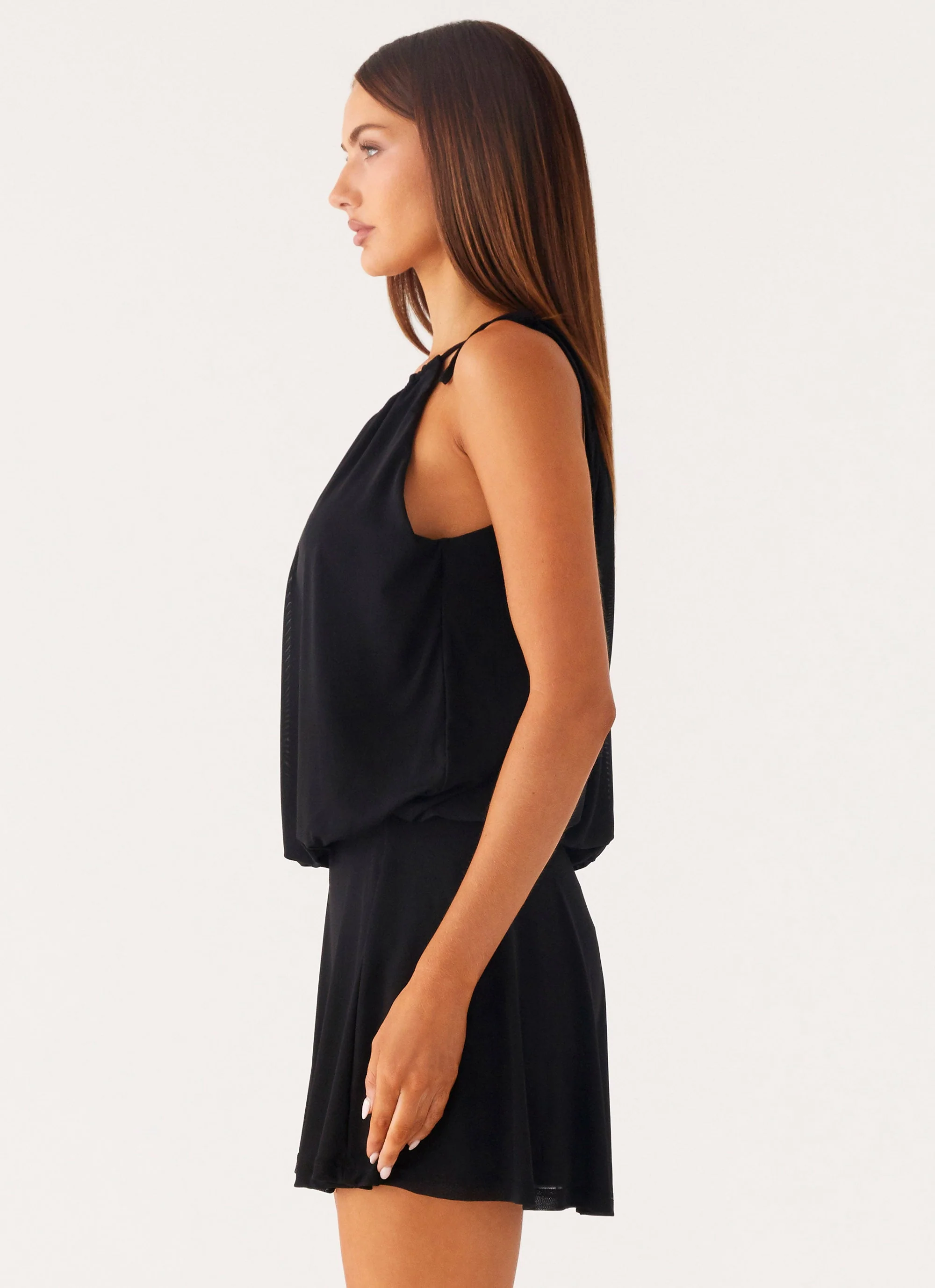 Makes Sense Mini Dress - Black - Image 2