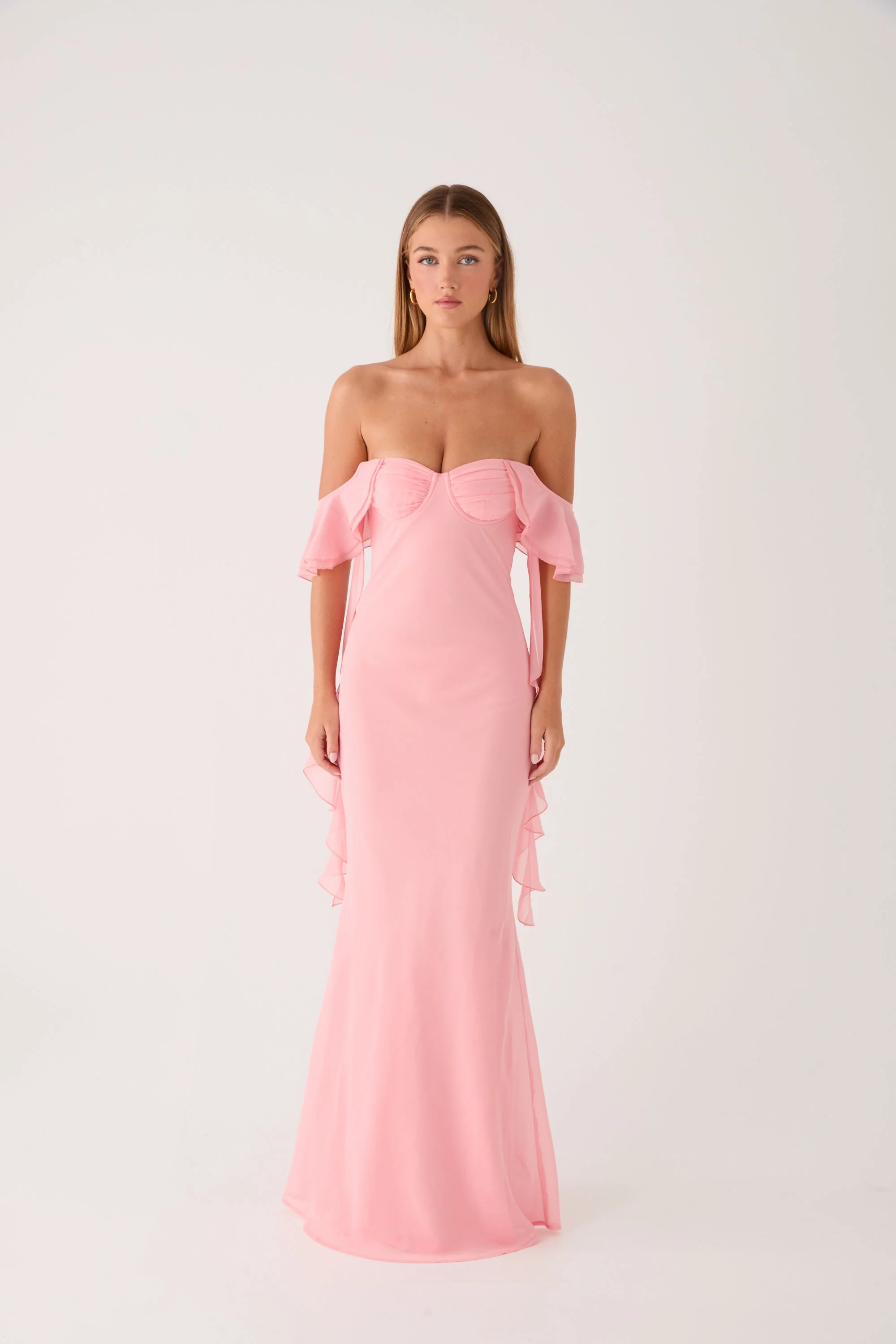 Maliyah Maxi Dress - Peach - Image 7