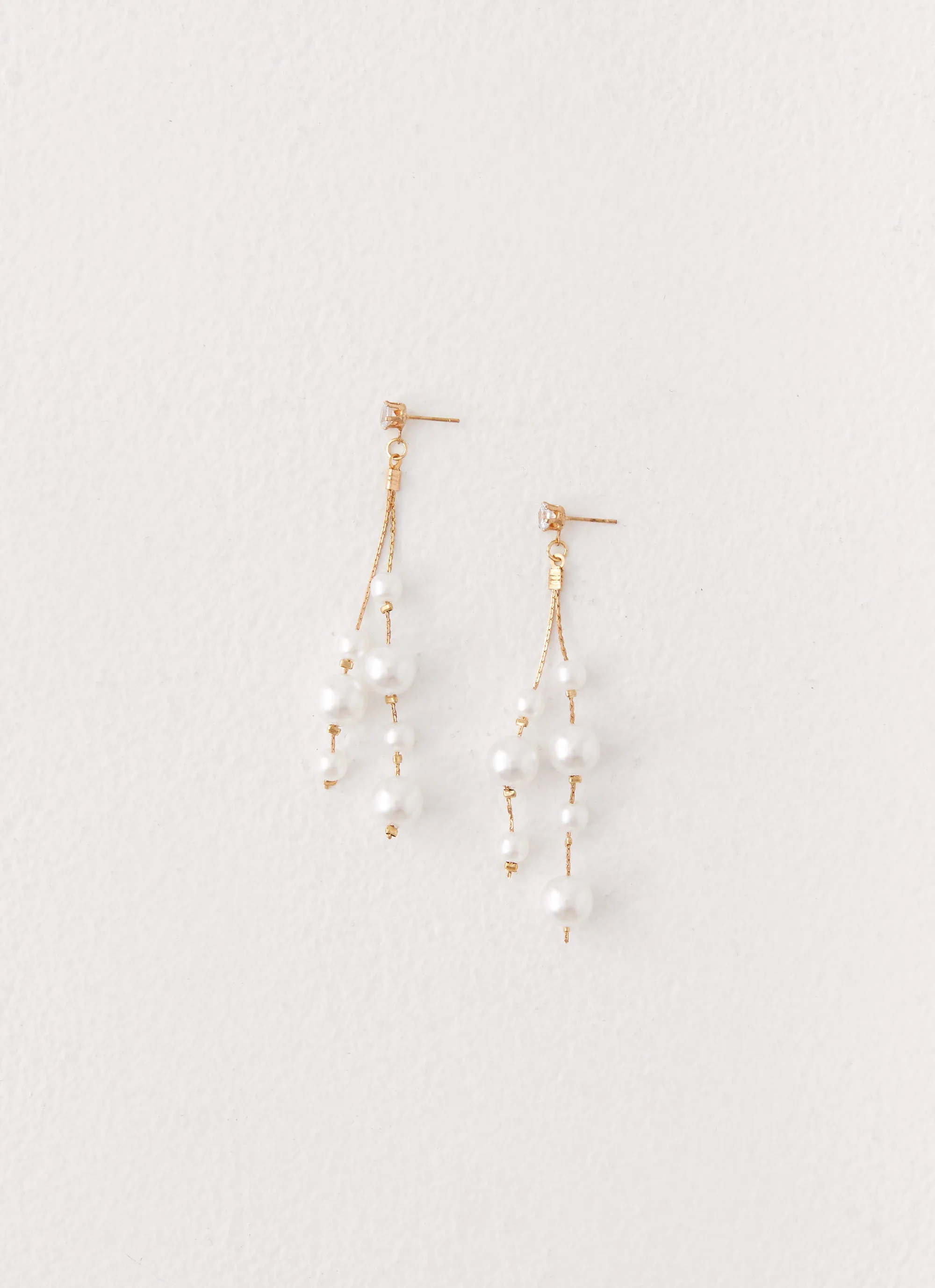 Mallorie Earrings - Pearl - Image 2