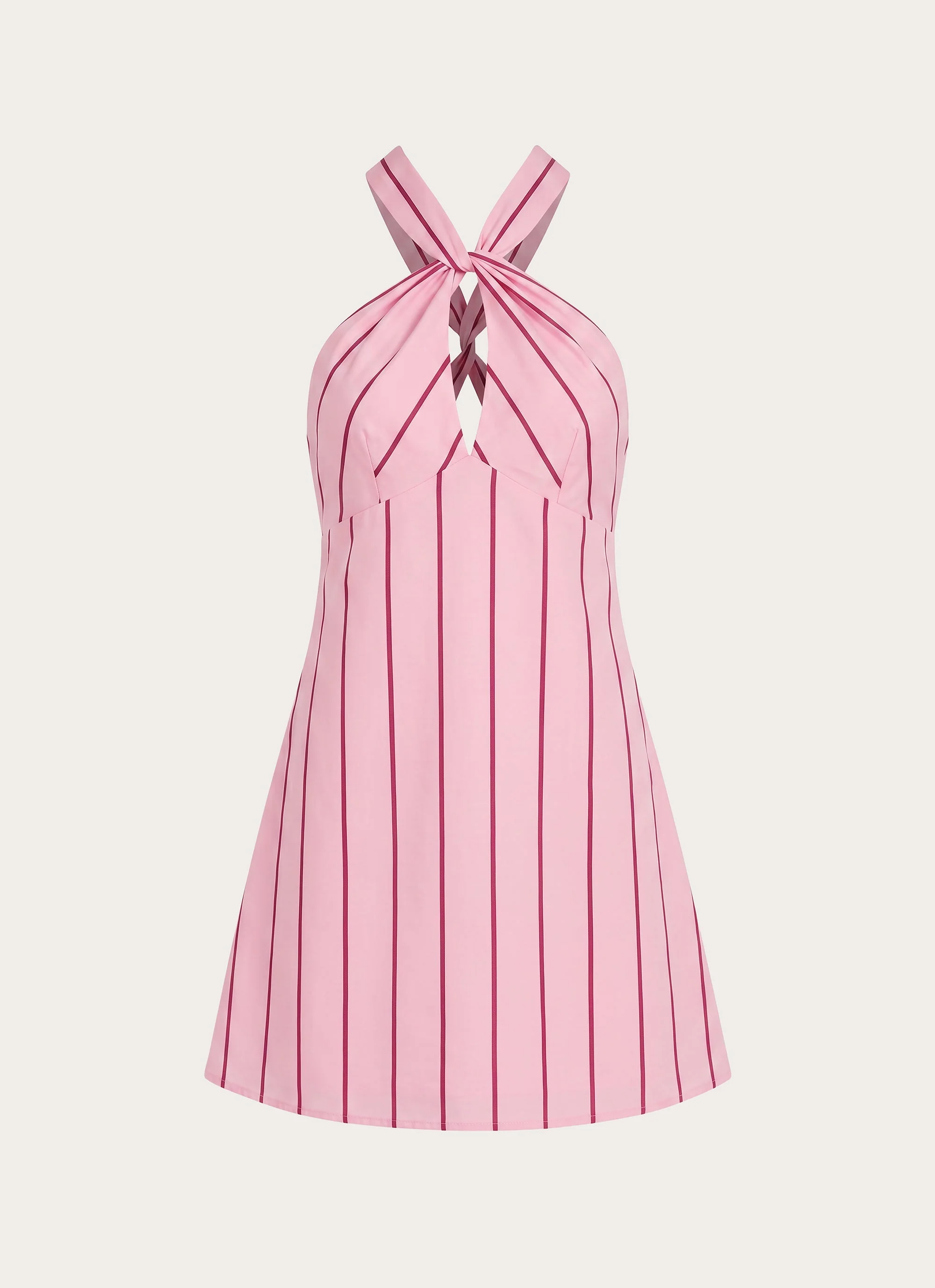 Malric Mini Dress - Strawberry Stripe - Image 2