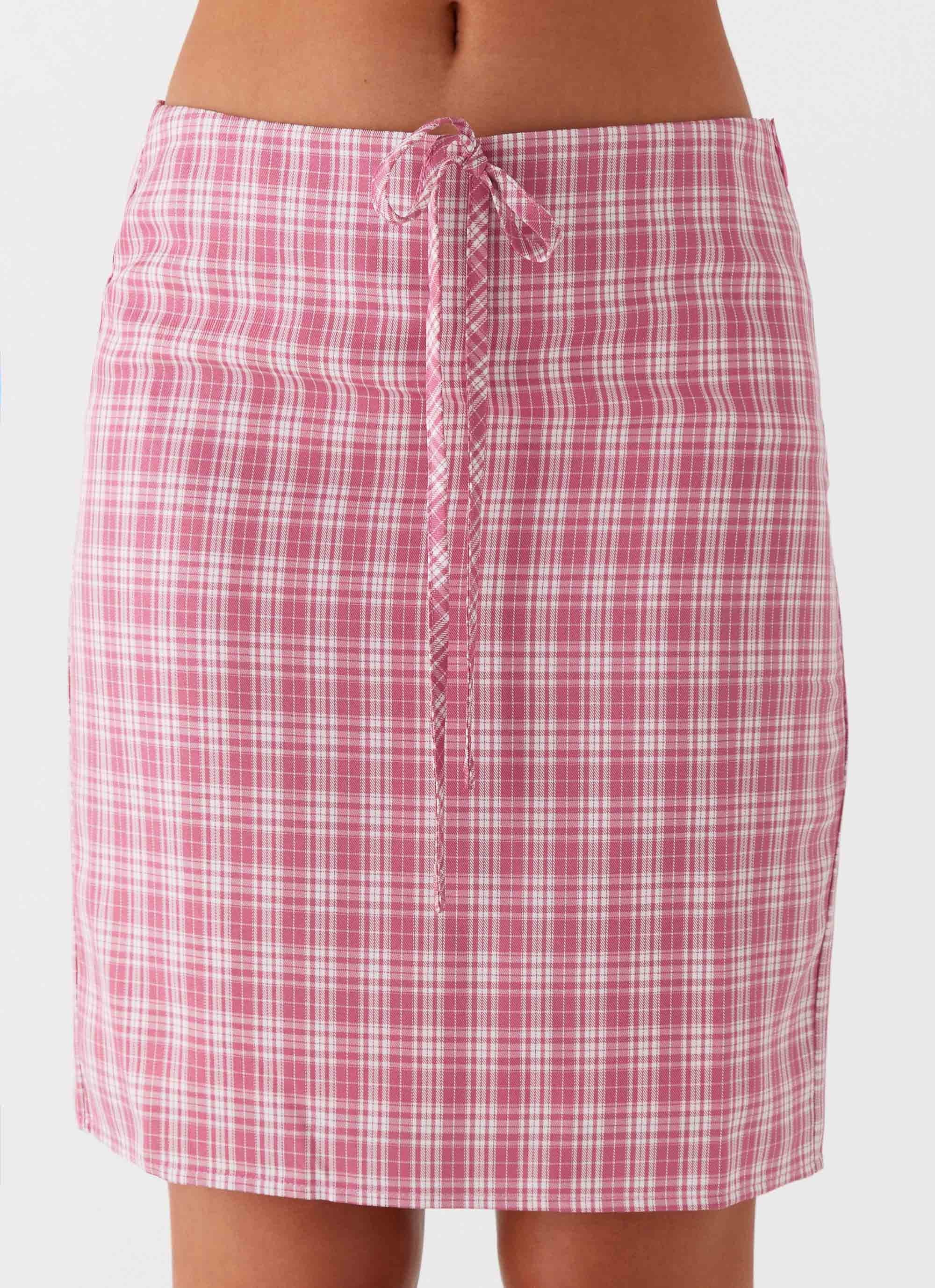Mamita Midi Skirt - Pink Check - Image 3