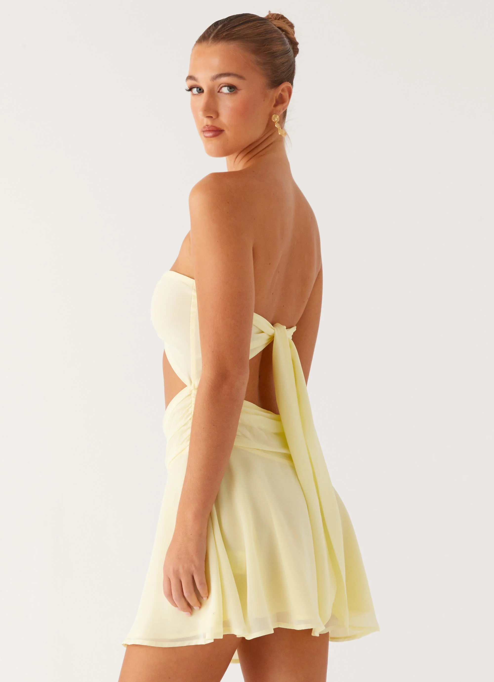 Marbella Mini Dress - Yellow - Image 3