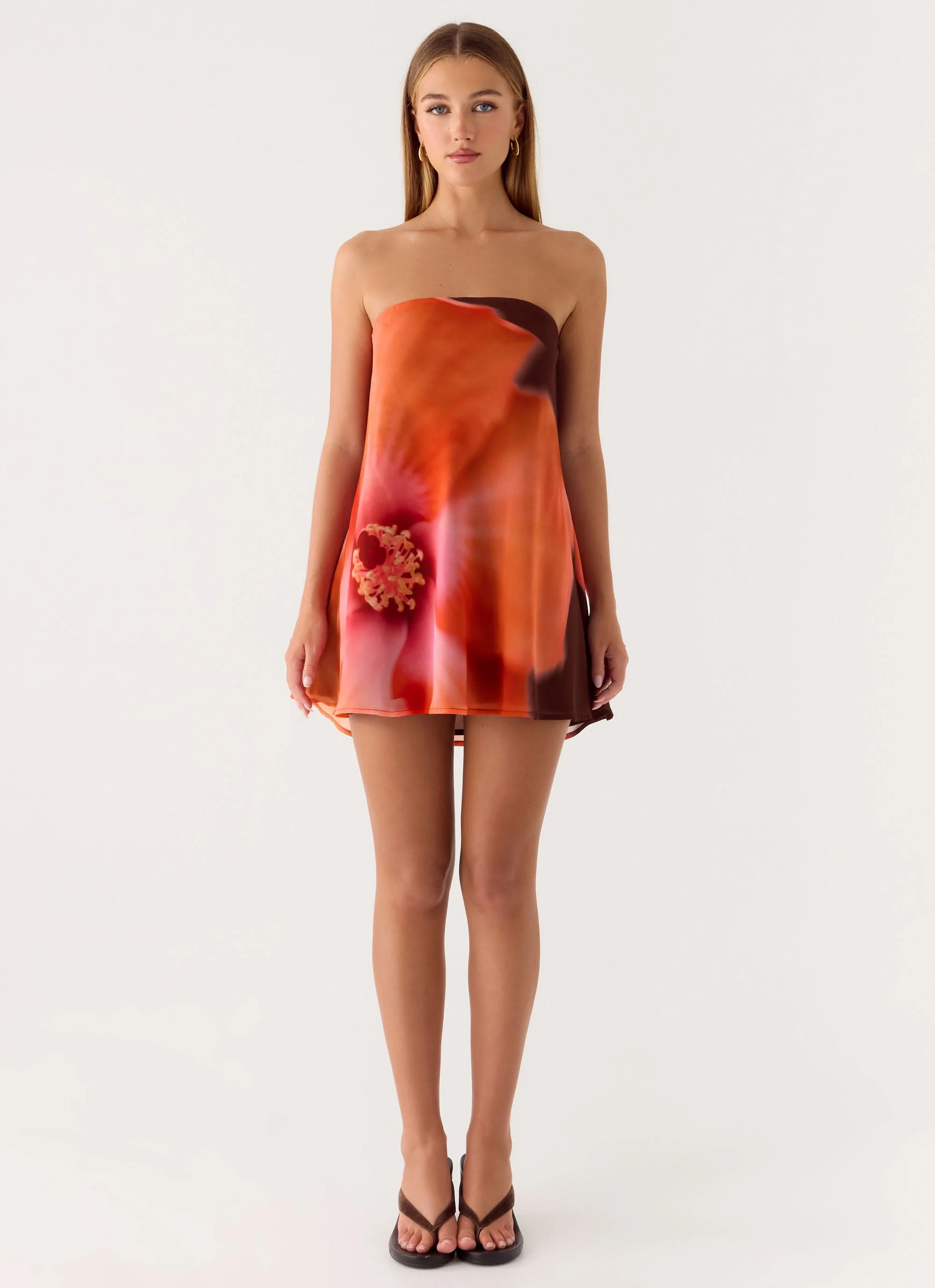 Marcita Mini Dress - Chocolate Blossom - Image 5