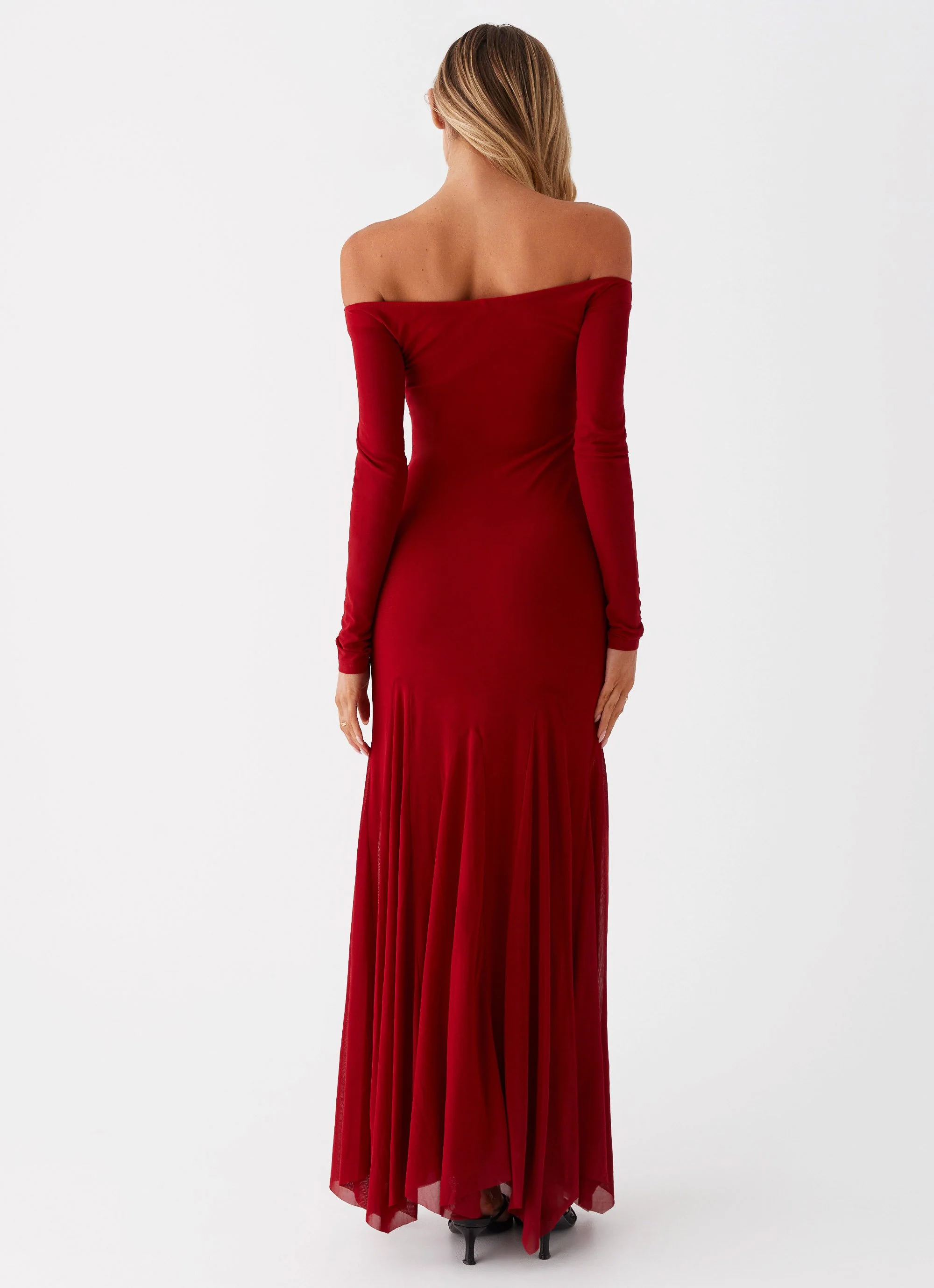 Maribel Maxi Dress - Red - Image 5