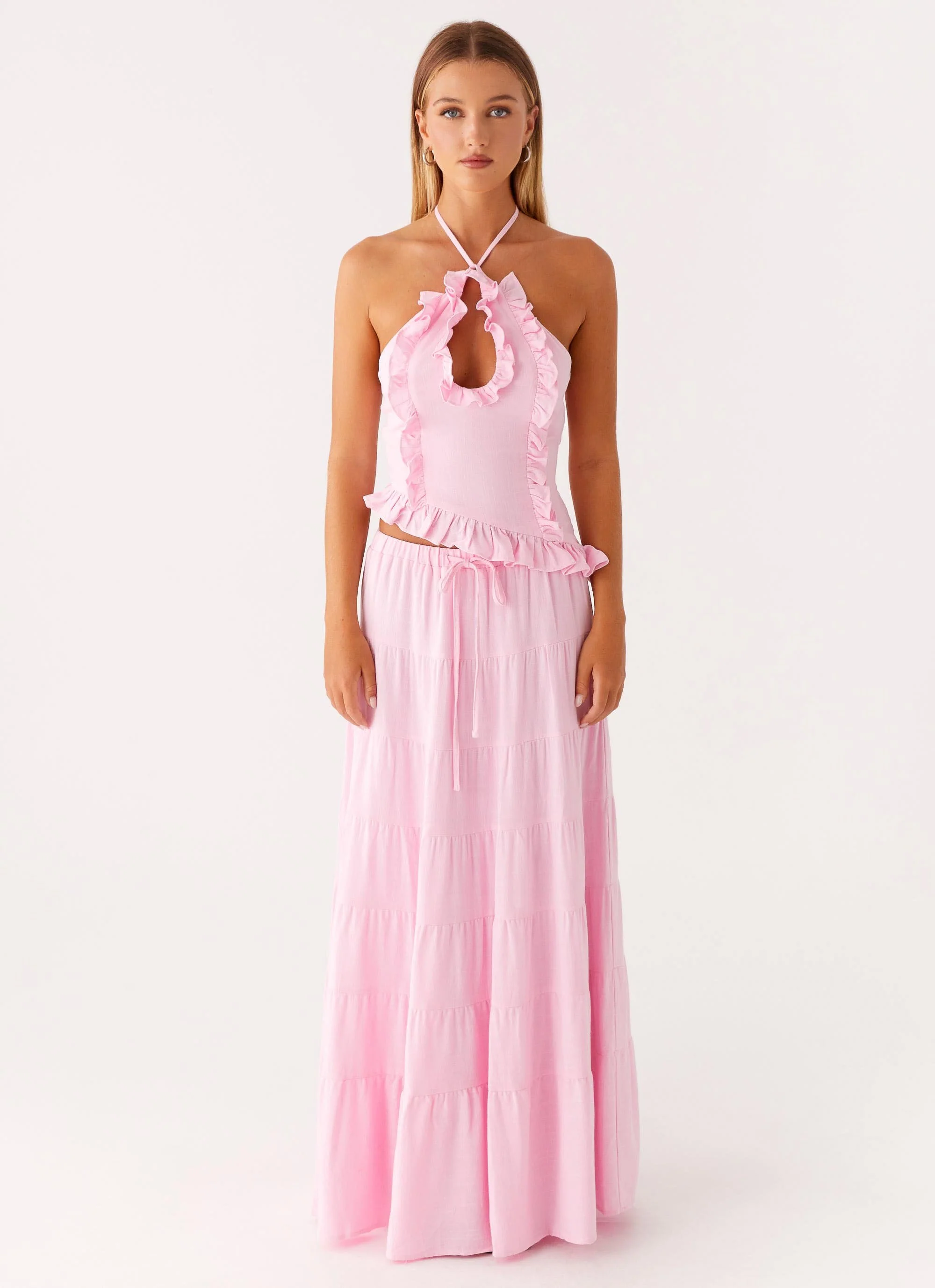 Mariella Linen Top - Pink - Image 2