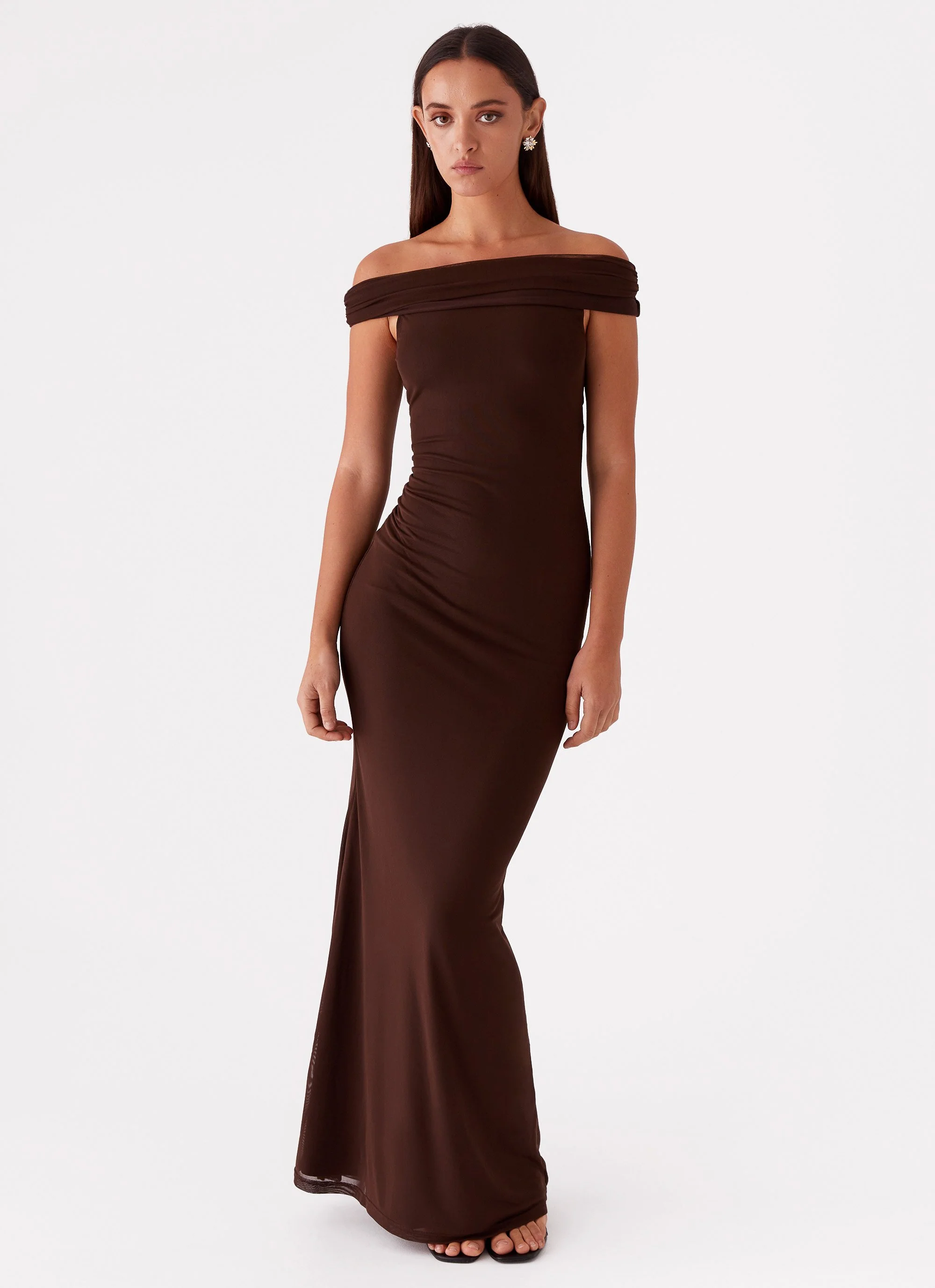 Marilyn Maxi Dress - Chocolate - Image 5