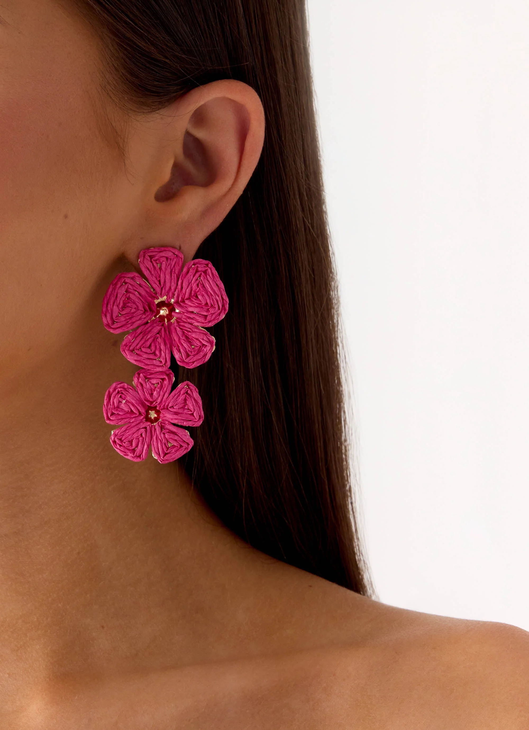 Marina Mode Earrings - Pink - Image 2
