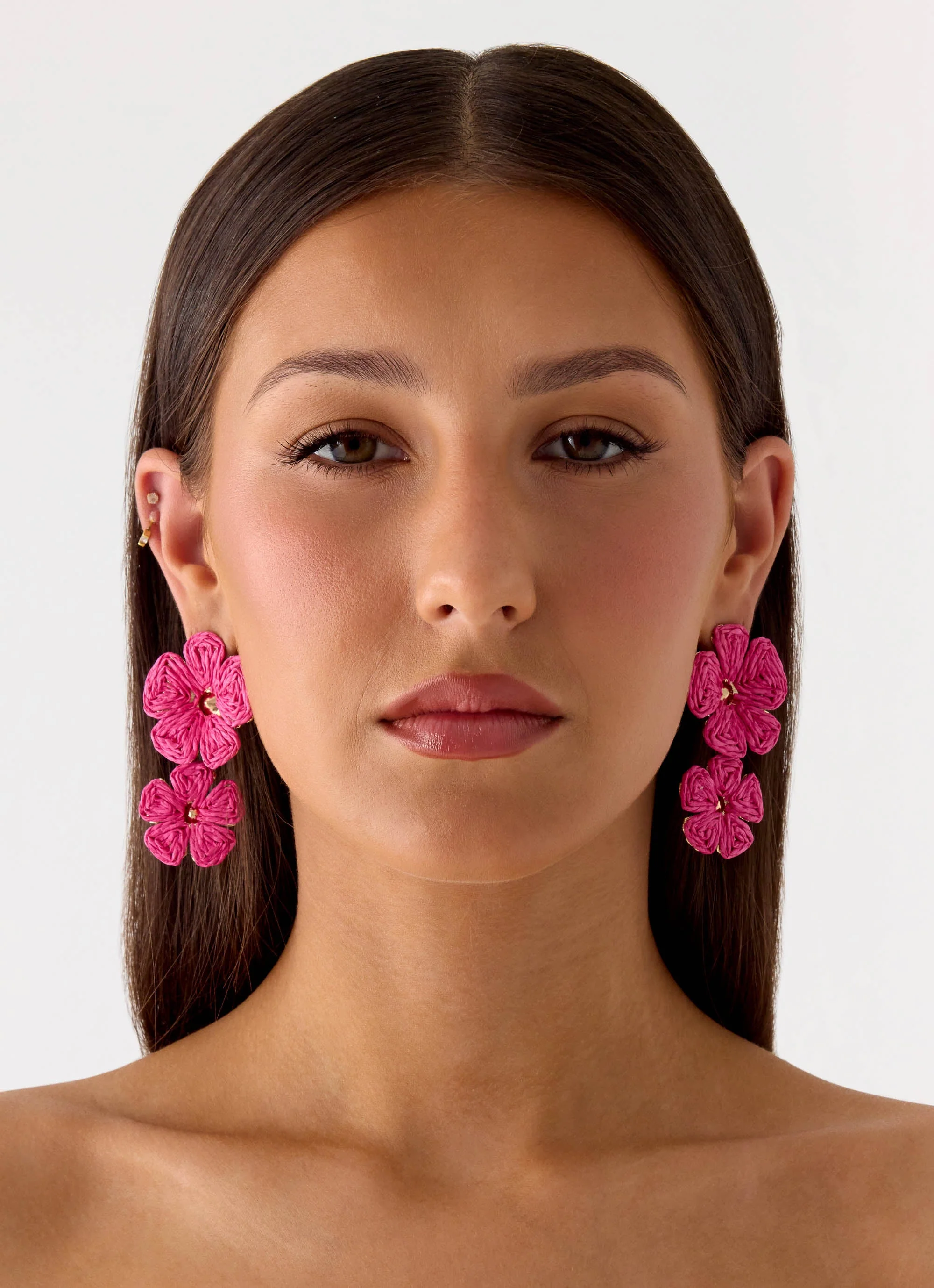 Marina Mode Earrings - Pink - Image 3