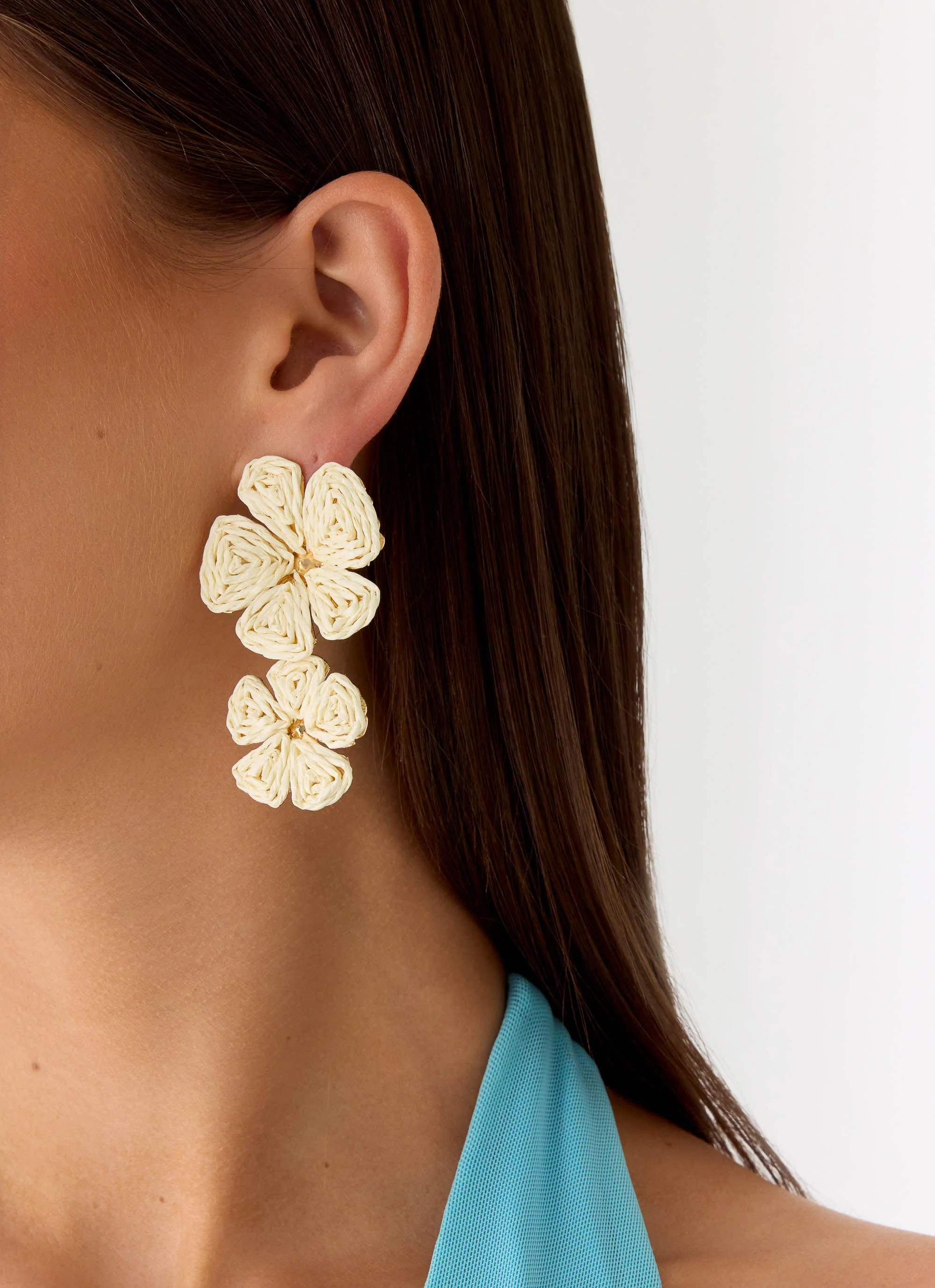 Marina Mode Earrings - White - Image 2
