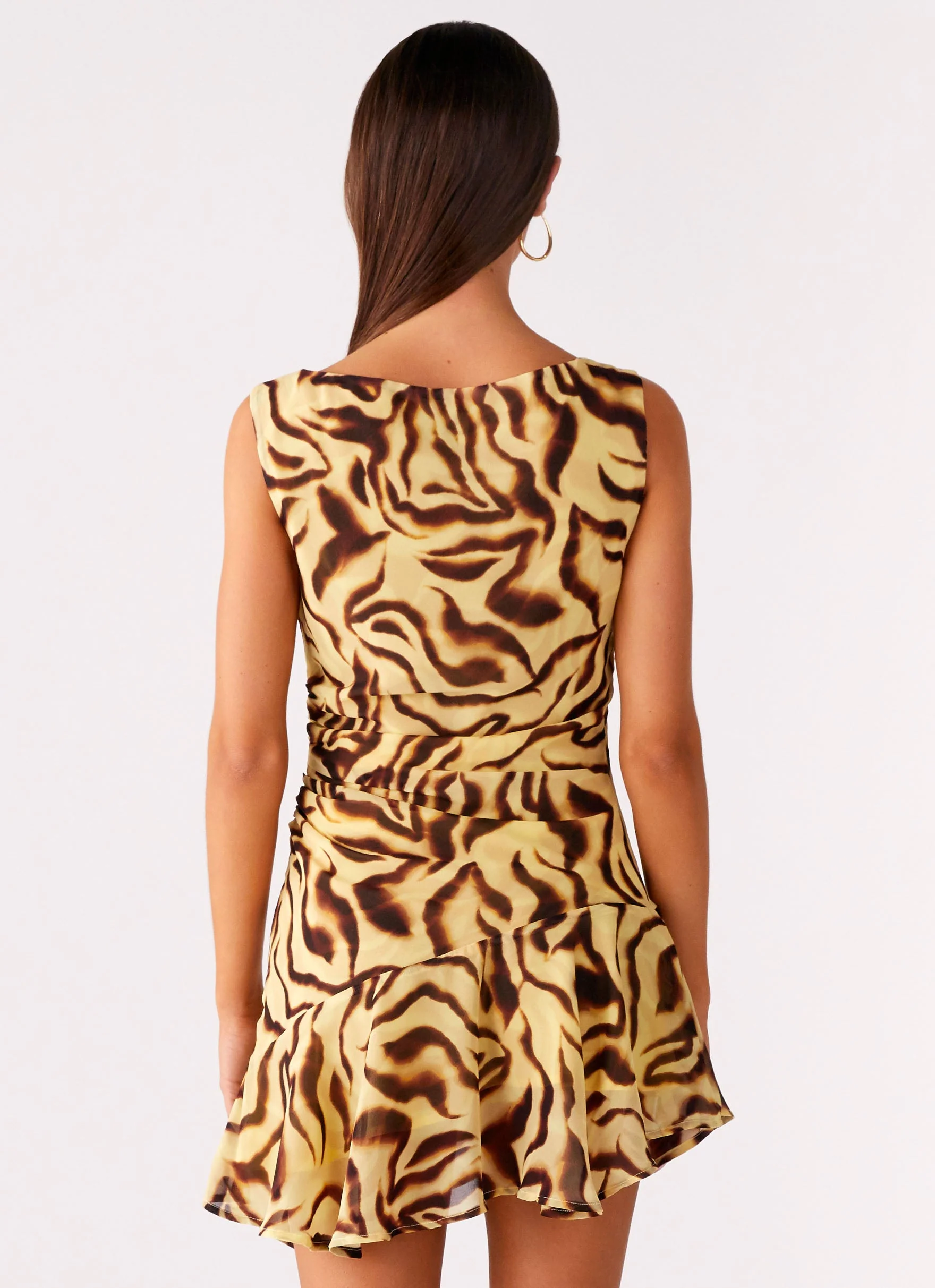 Maris Asymmetrical Mini Dress - Laguna Print - Image 3