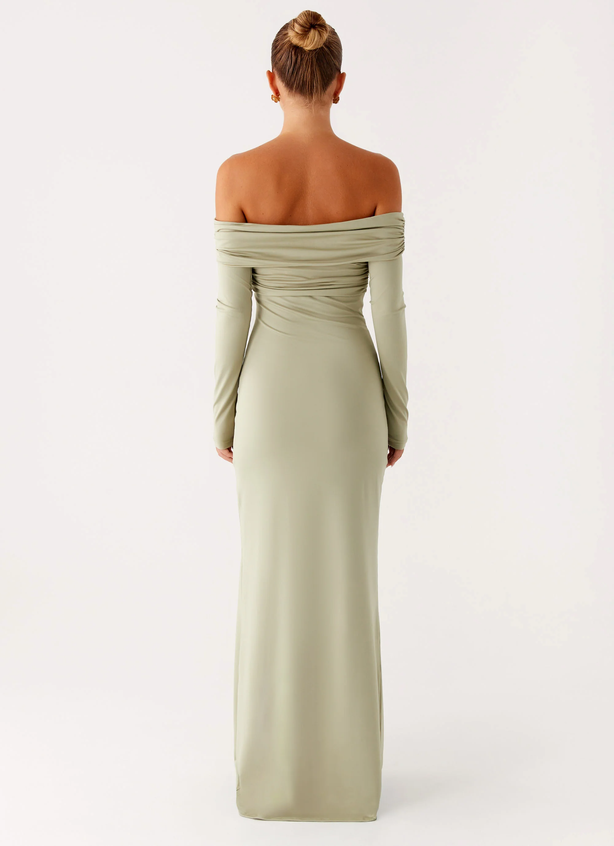 Marla Long Sleeve Maxi Dress - Sage - Image 5