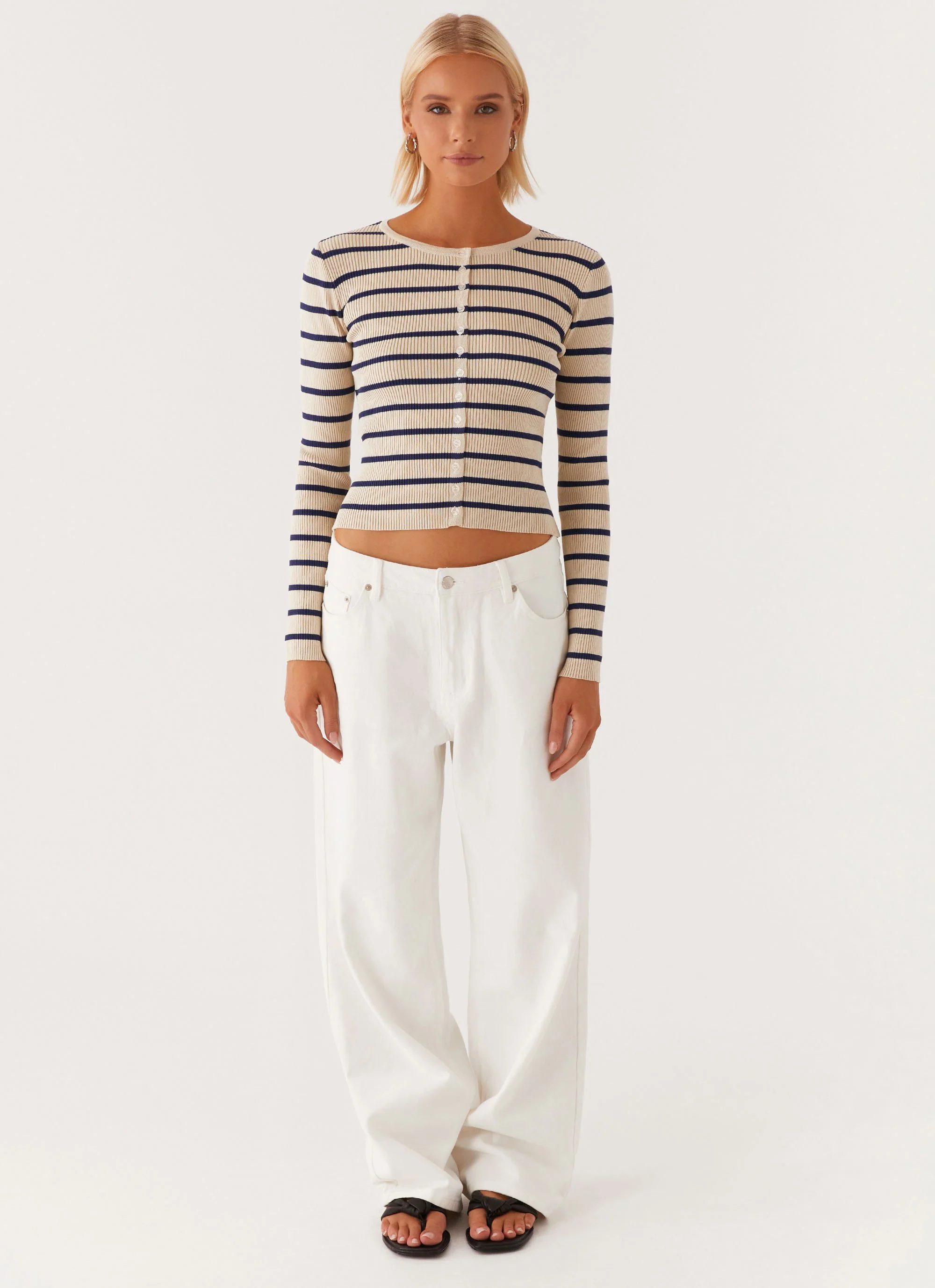 Marlie Knit Top - Multi Stripe - Image 2