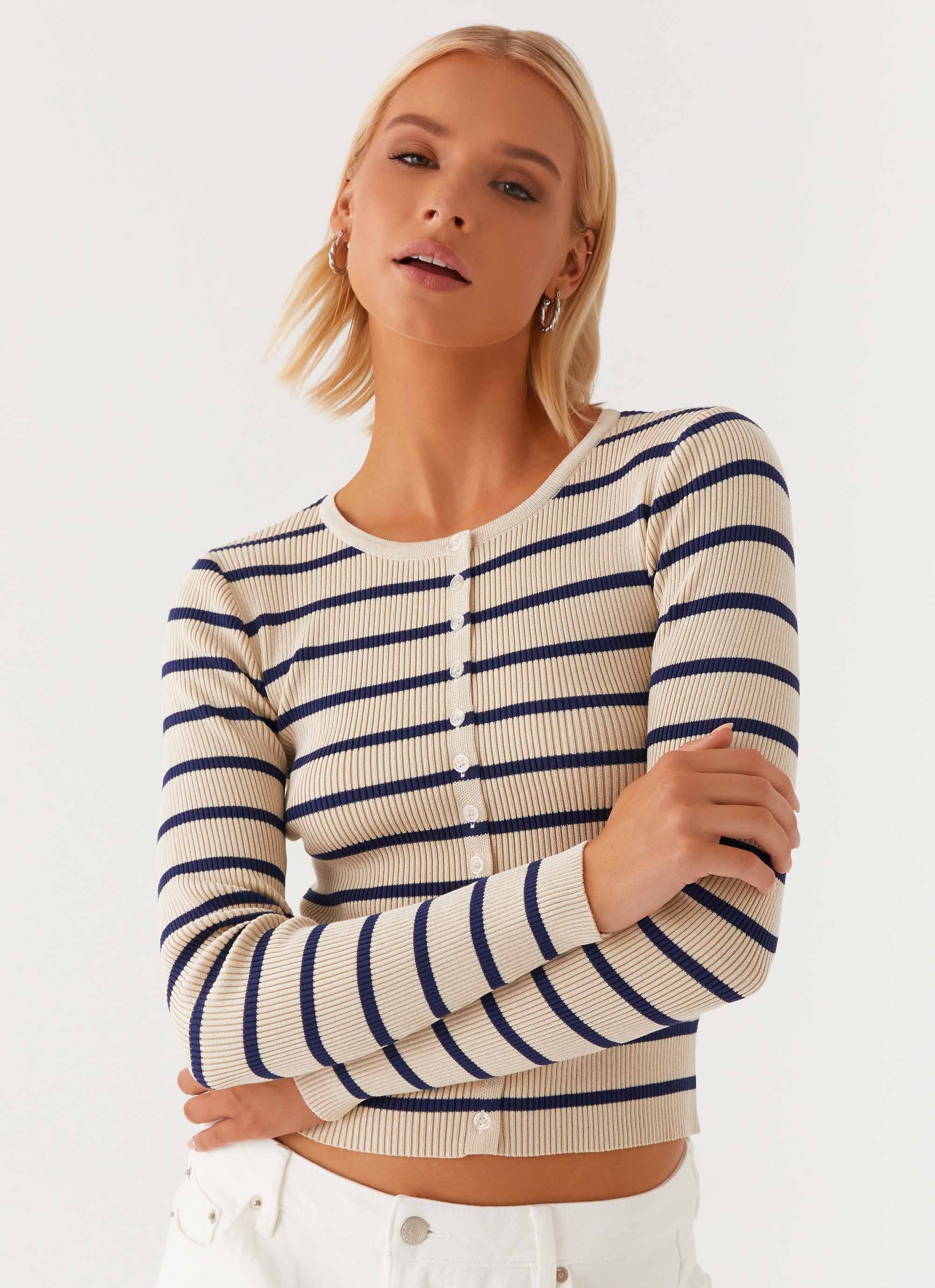 Marlie Knit Top - Multi Stripe - Image 5
