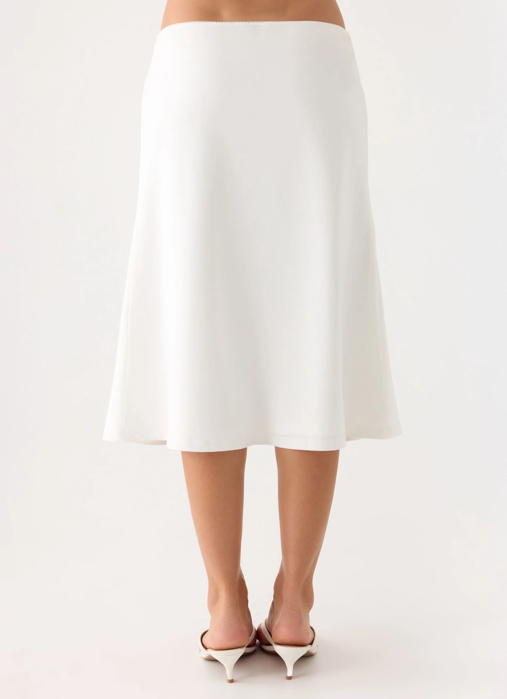 Marquas Midi Skirt - White - Image 5