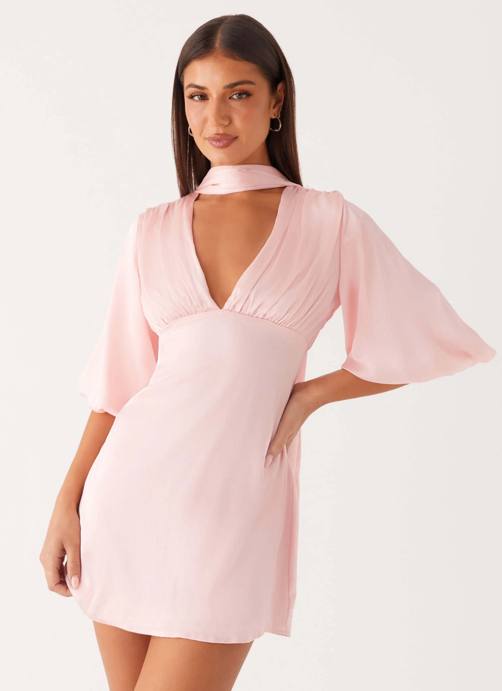 Mary Mini Dress - Pink - Image 5