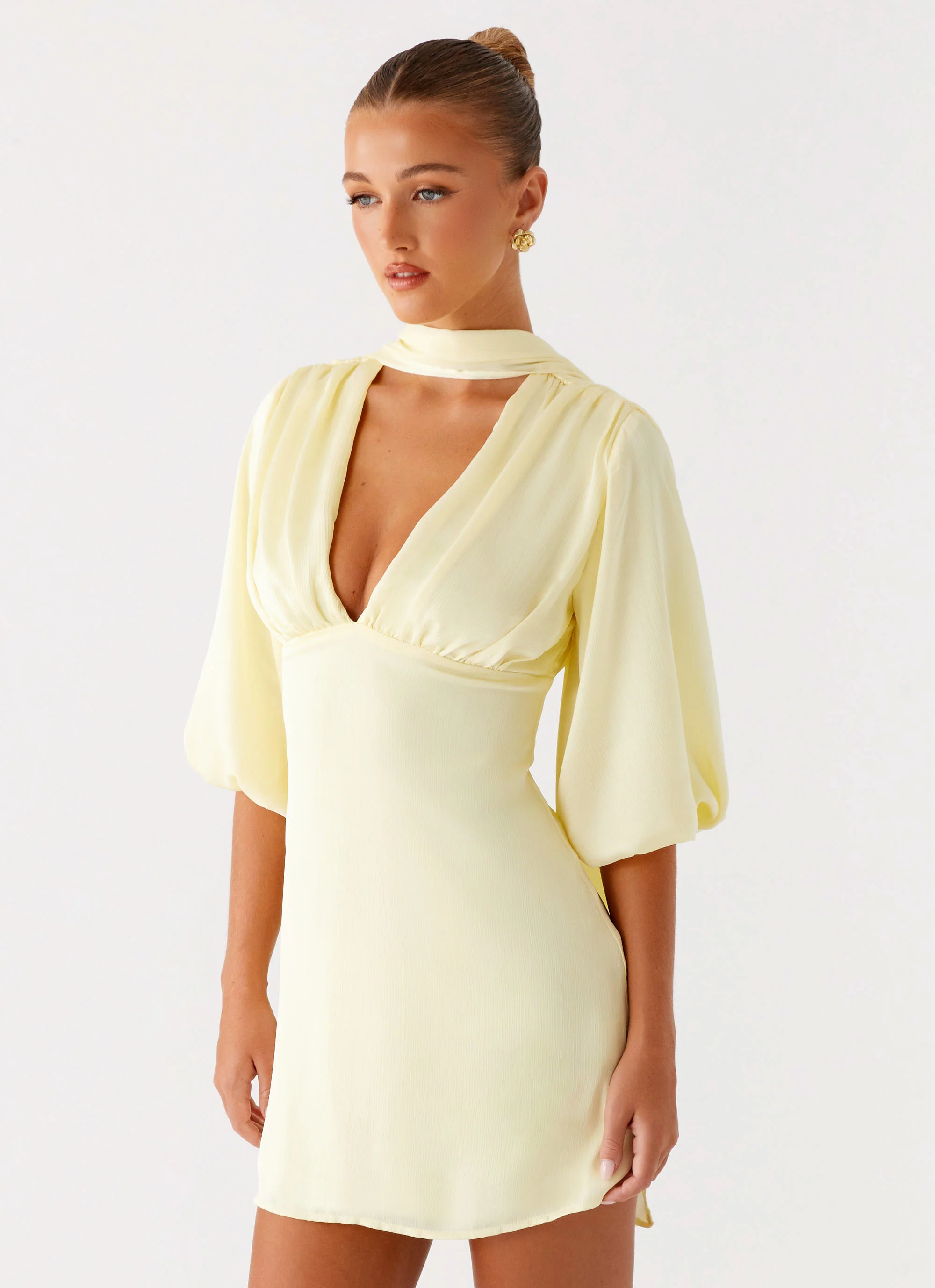 Mary Mini Dress - Yellow - Image 5