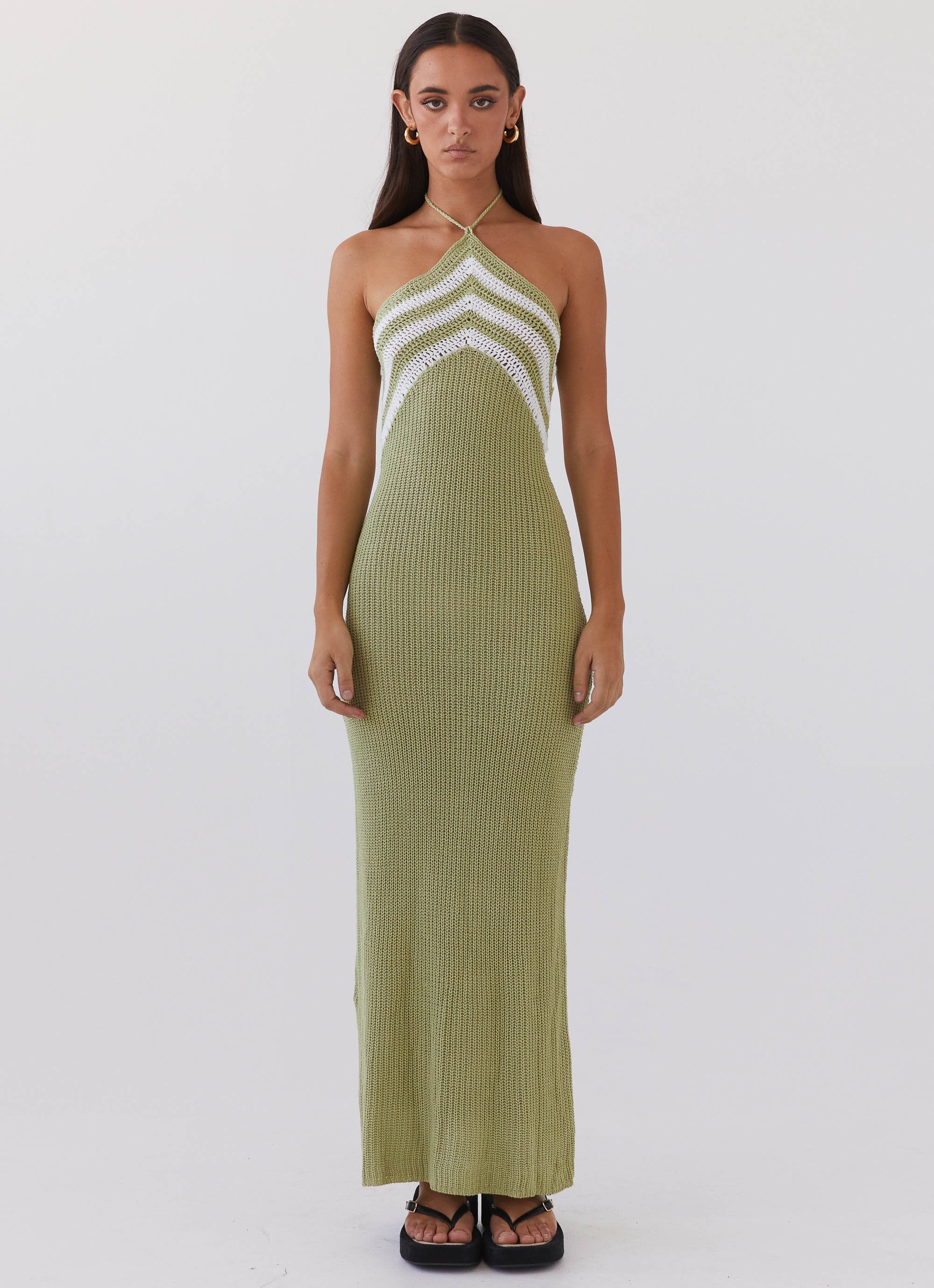 Masterpiece Knit Maxi Dress - Forest - Image 2