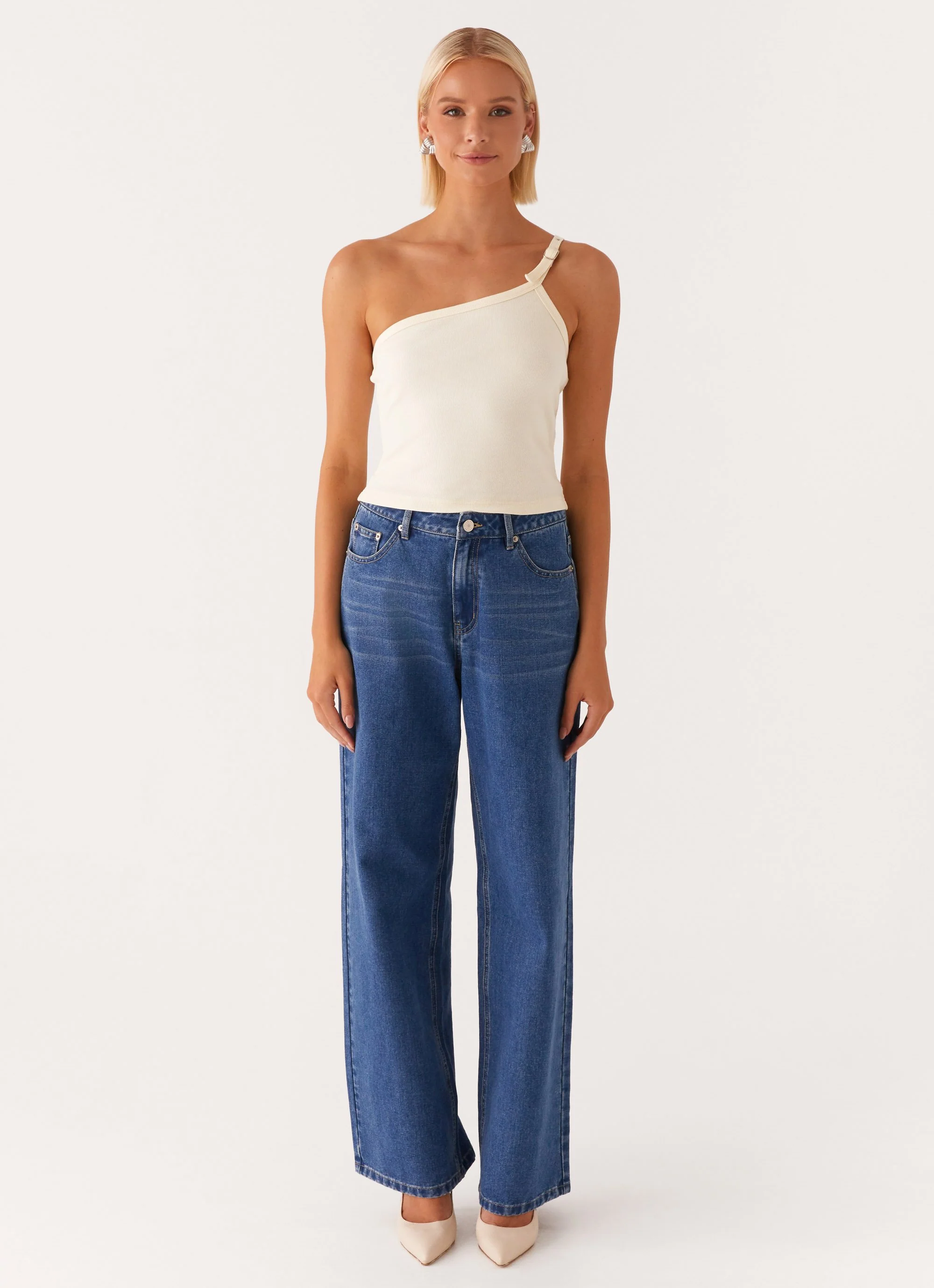 Mataya Buckle Top - Lemon - Image 2