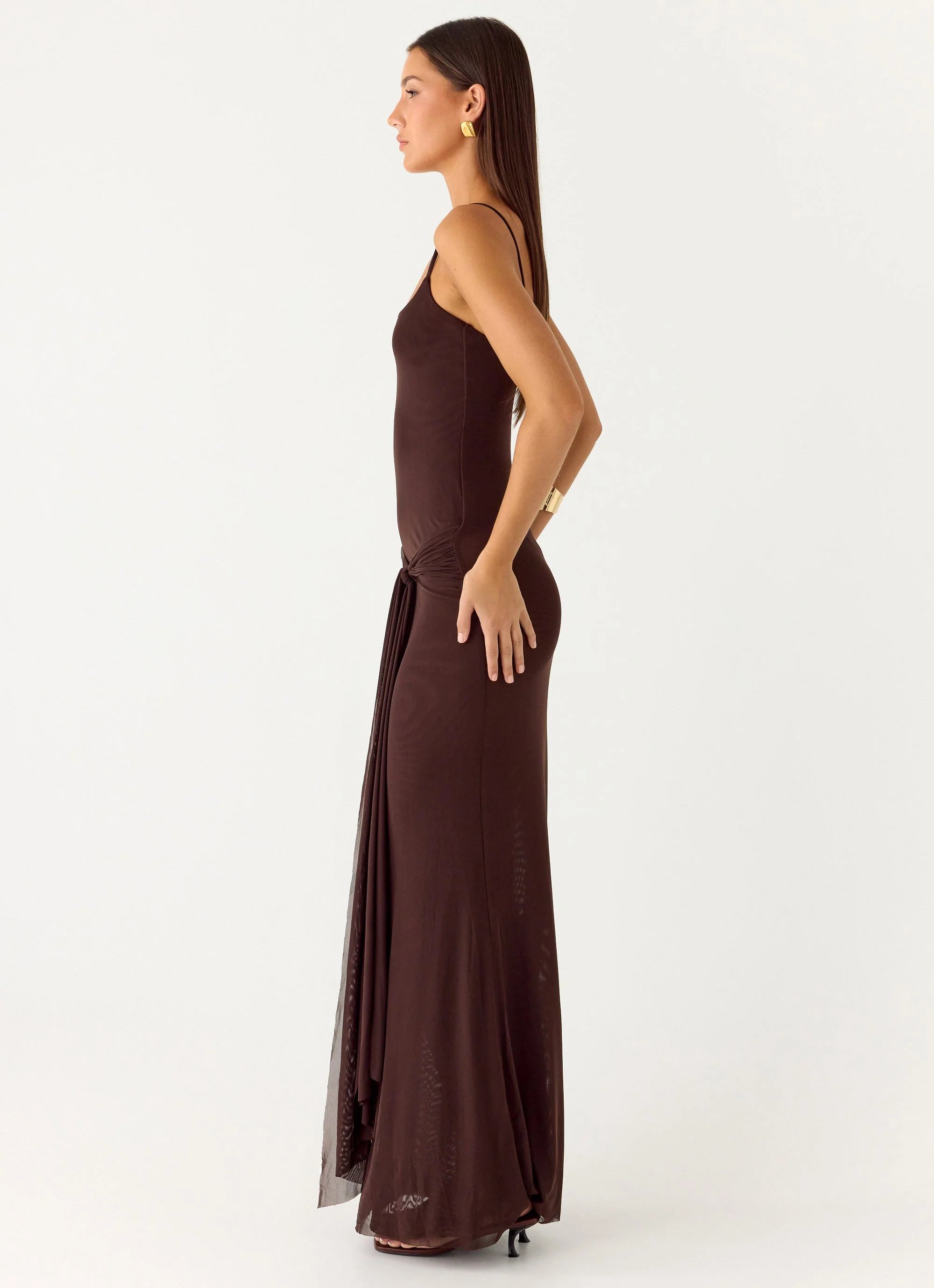 Matoma Bodysuit Maxi Dress - Cool Chocolate - Image 2